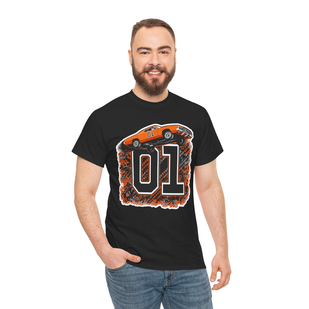 Dukes of Hazzard Inspired Race Car '01' Graphic Tee