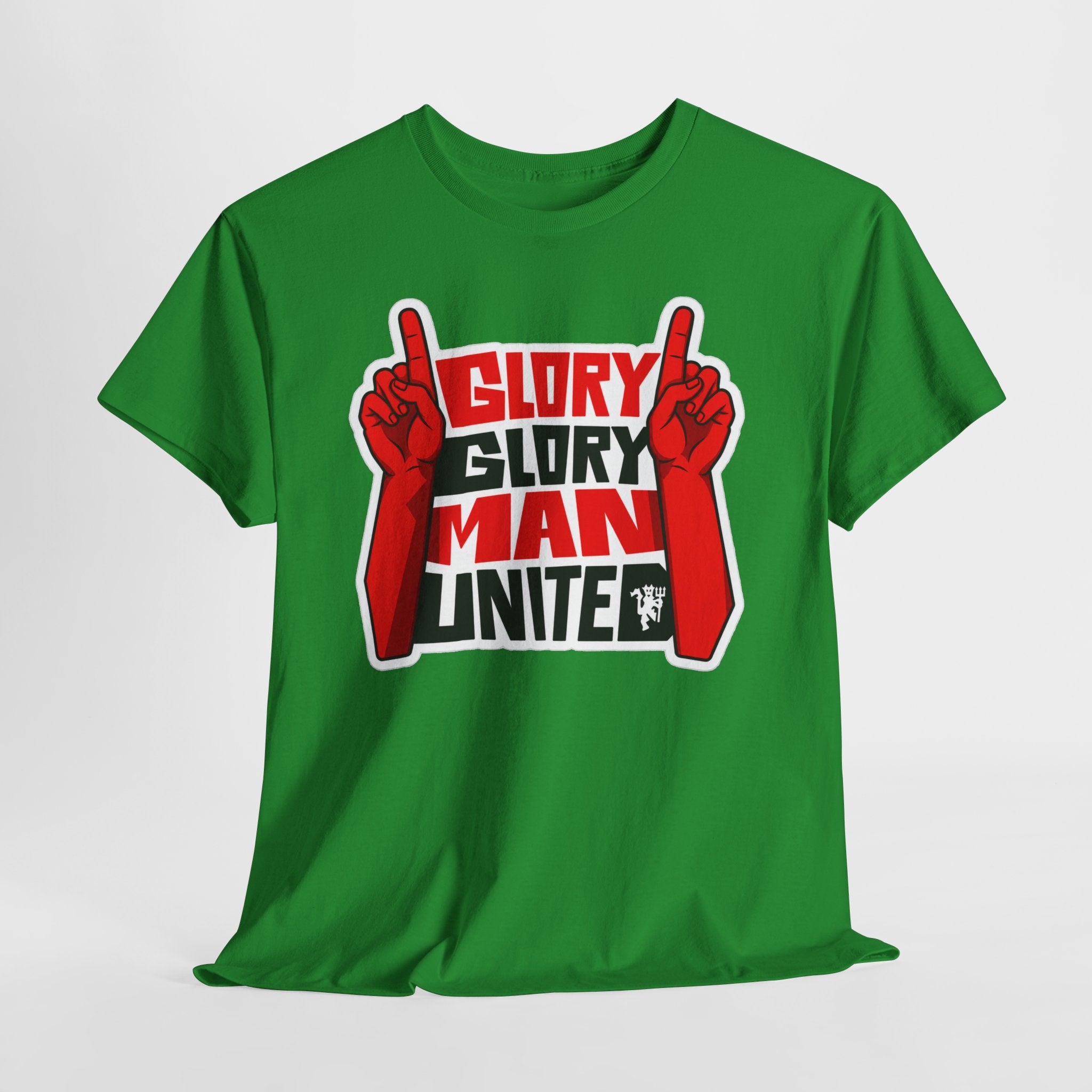 Glory Glory Man United T-Shirt — Retro Red Football Fan Tee