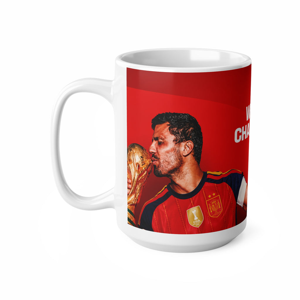 Spain Double World Champions Soccer Mug — Spain Football 11oz/15oz Ceramic Coffee Cup