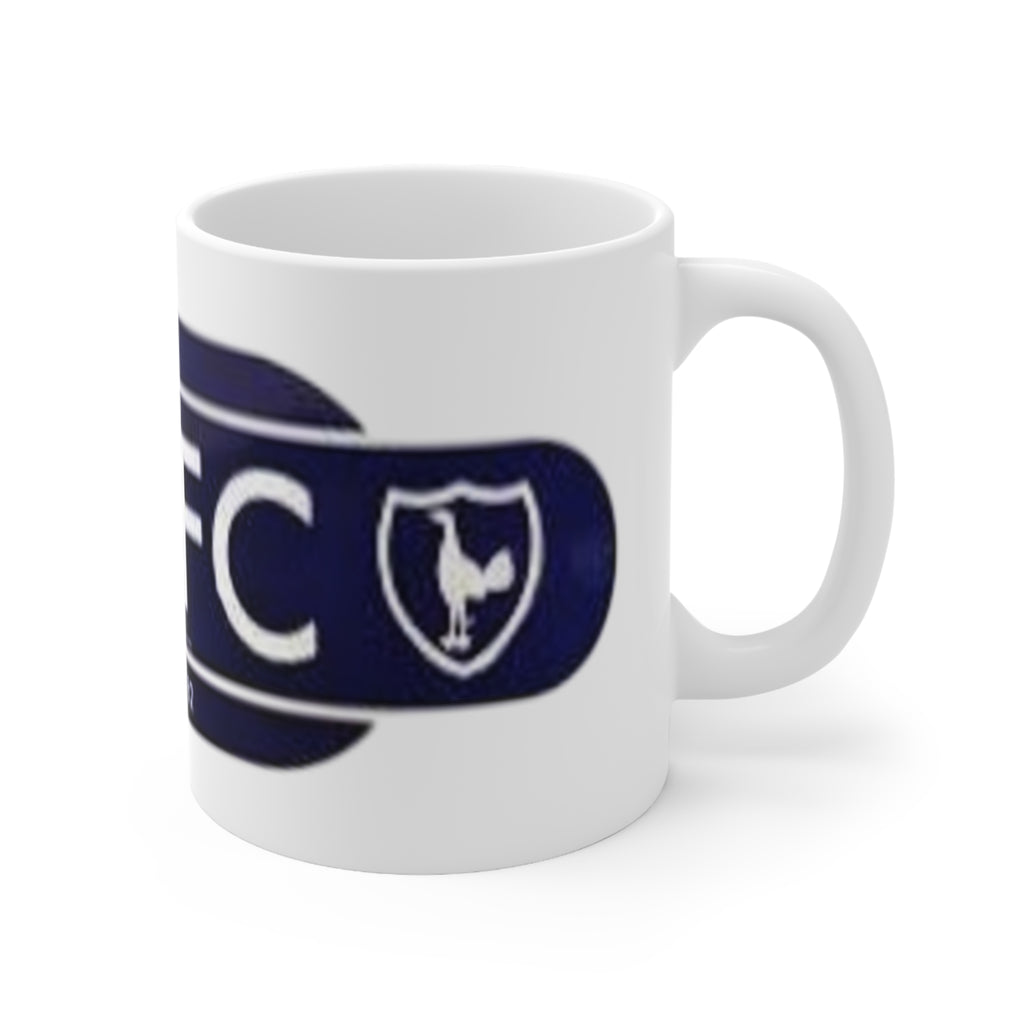 Tottenham Hotspur Railway Sign Ceramic Coffee Mug — Spurs Logo 11oz/15oz, Established 1882