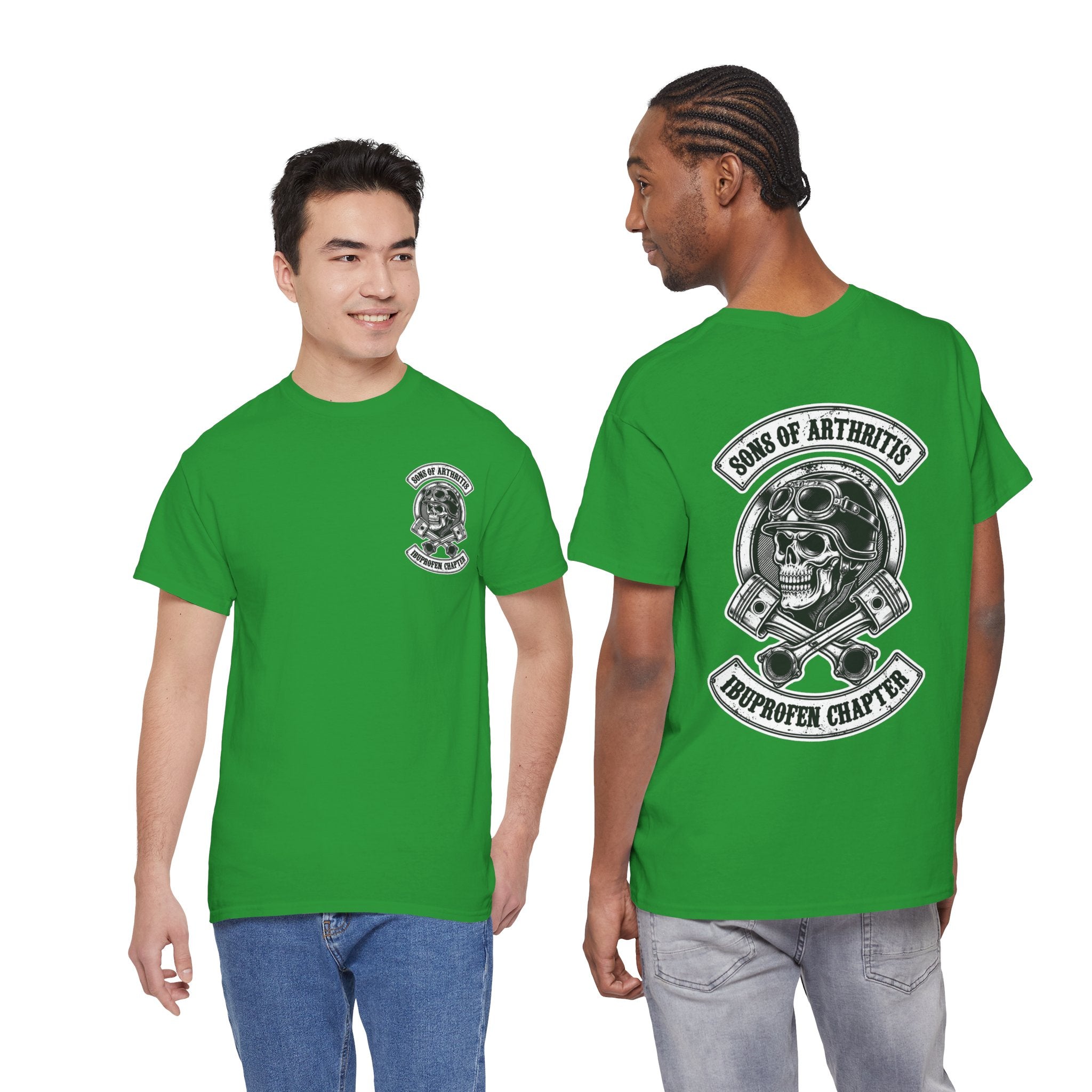 Sons of Arthritis Tee — Humorous Biker Skull "Ibuprofen Chapter" T-Shirt