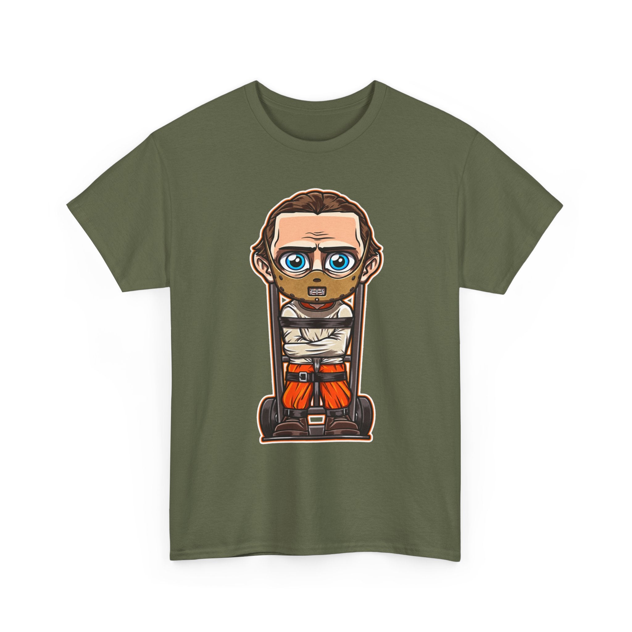 Chibi Prisoner Character Tee — Cute Cartoon Inmate Graphic T-Shirt