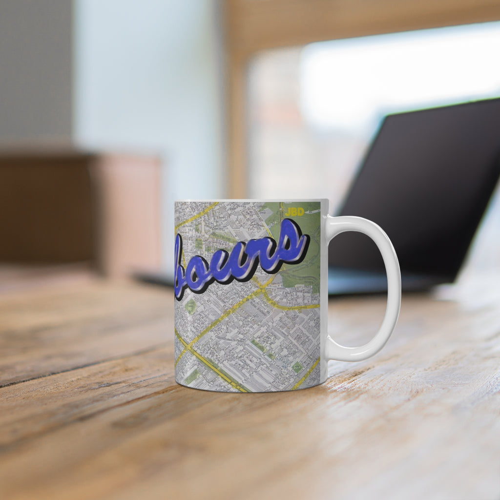 Neighbours Classic TV Soap  Map Ceramic Mug – Personalized City Map Coffee Cup (11oz/15oz)