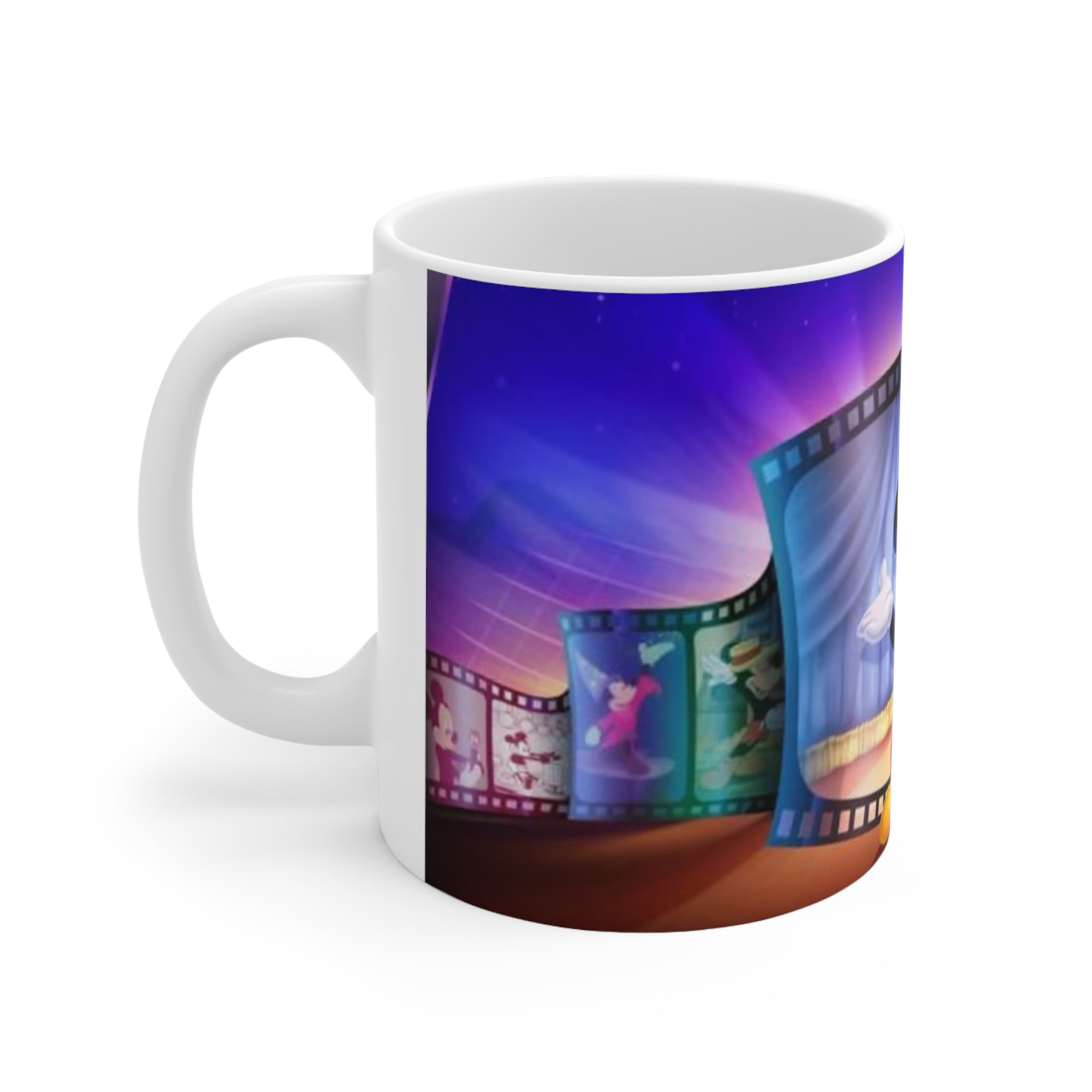 Animated Mouse Movie Theater Ceramic Mug — 11oz & 15oz