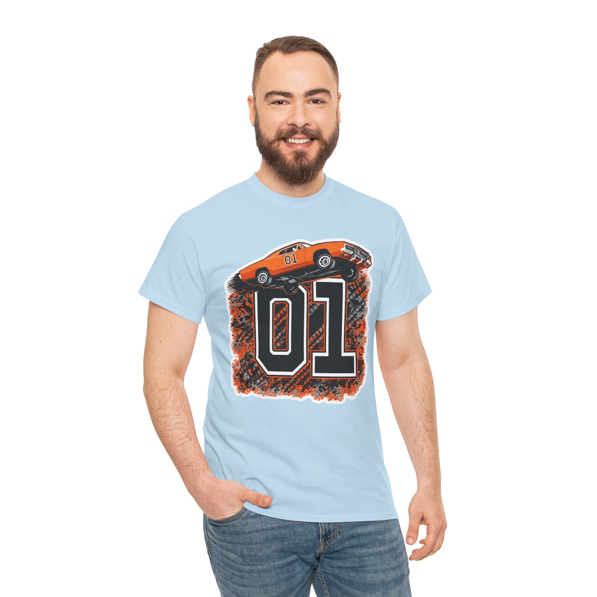 Dukes of Hazzard Inspired Race Car '01' Graphic Tee