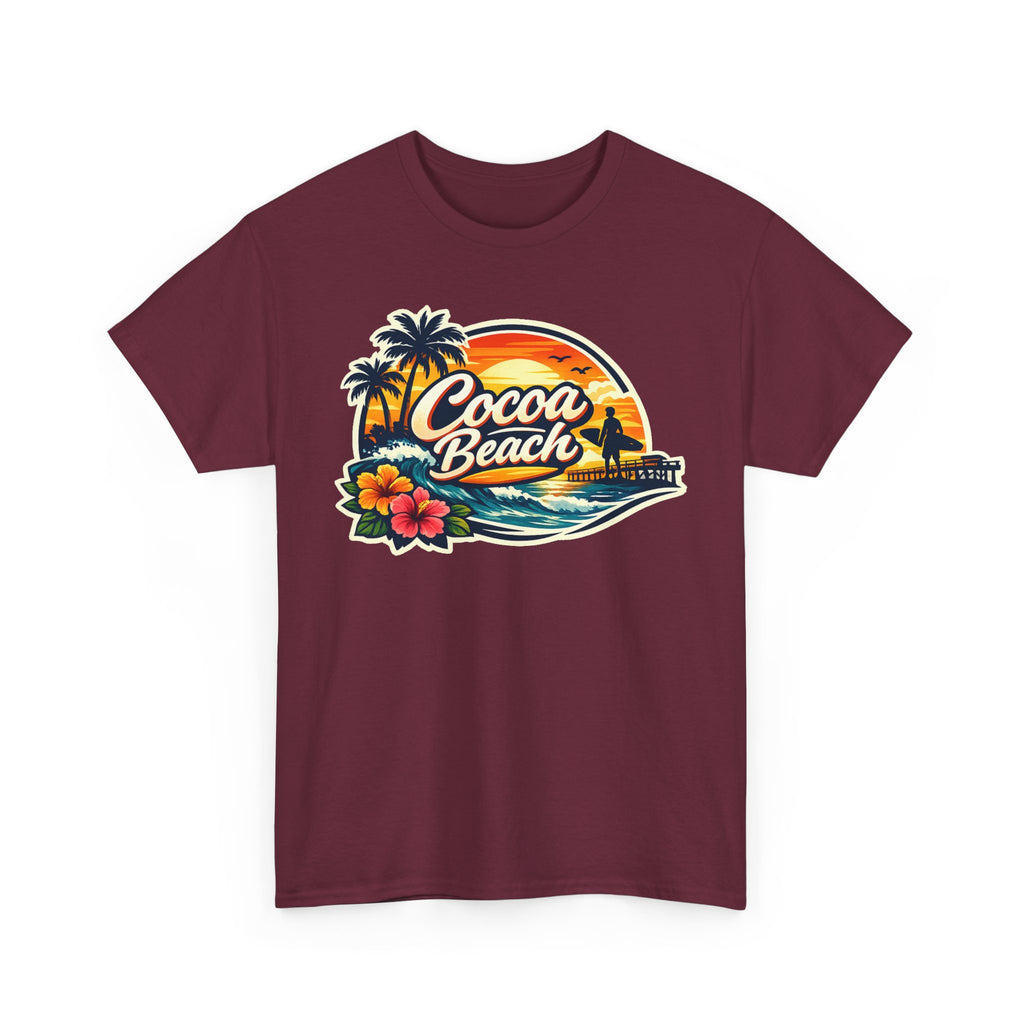 Cocoa Beach Vintage Sunset T-Shirt