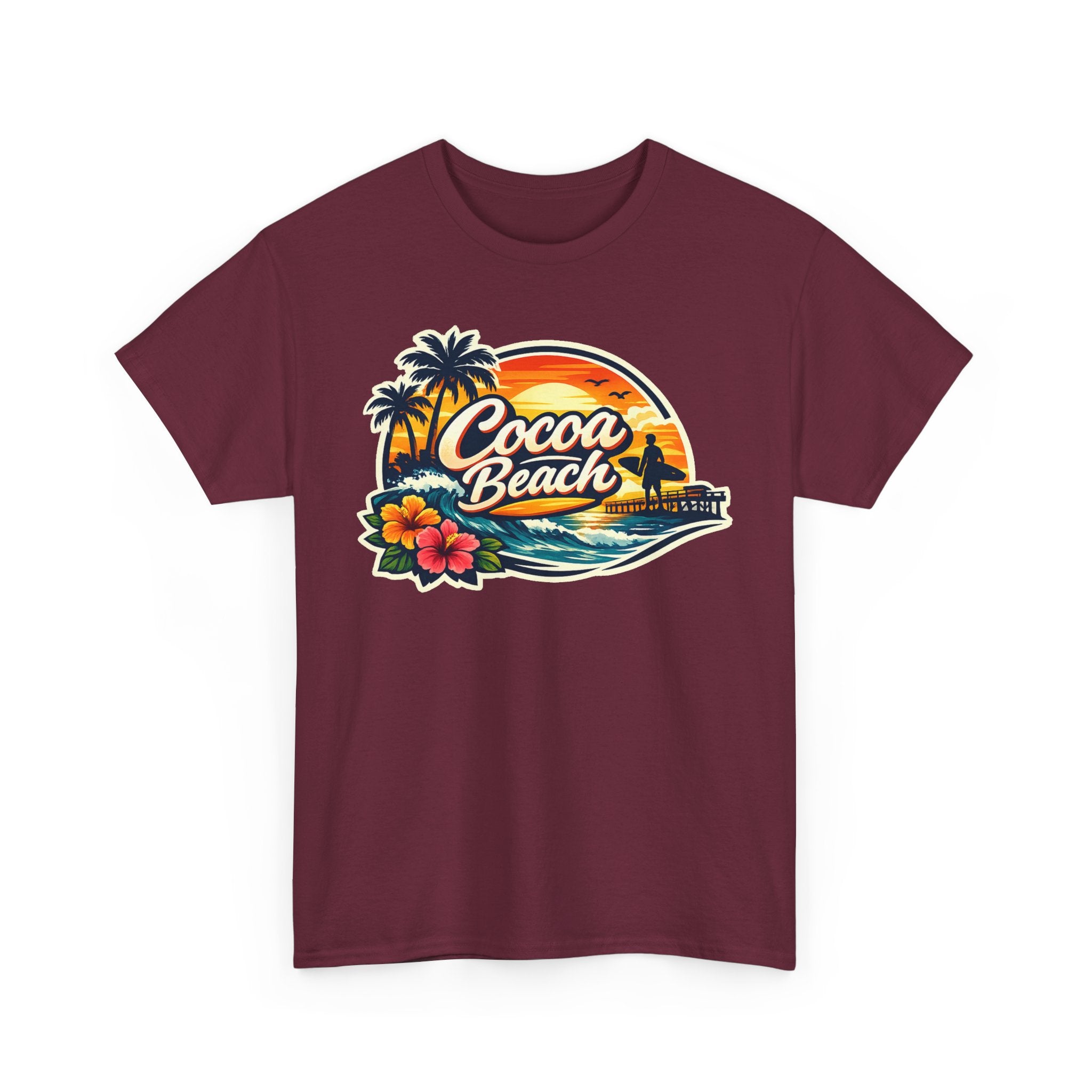 Cocoa Beach Vintage Sunset T-Shirt