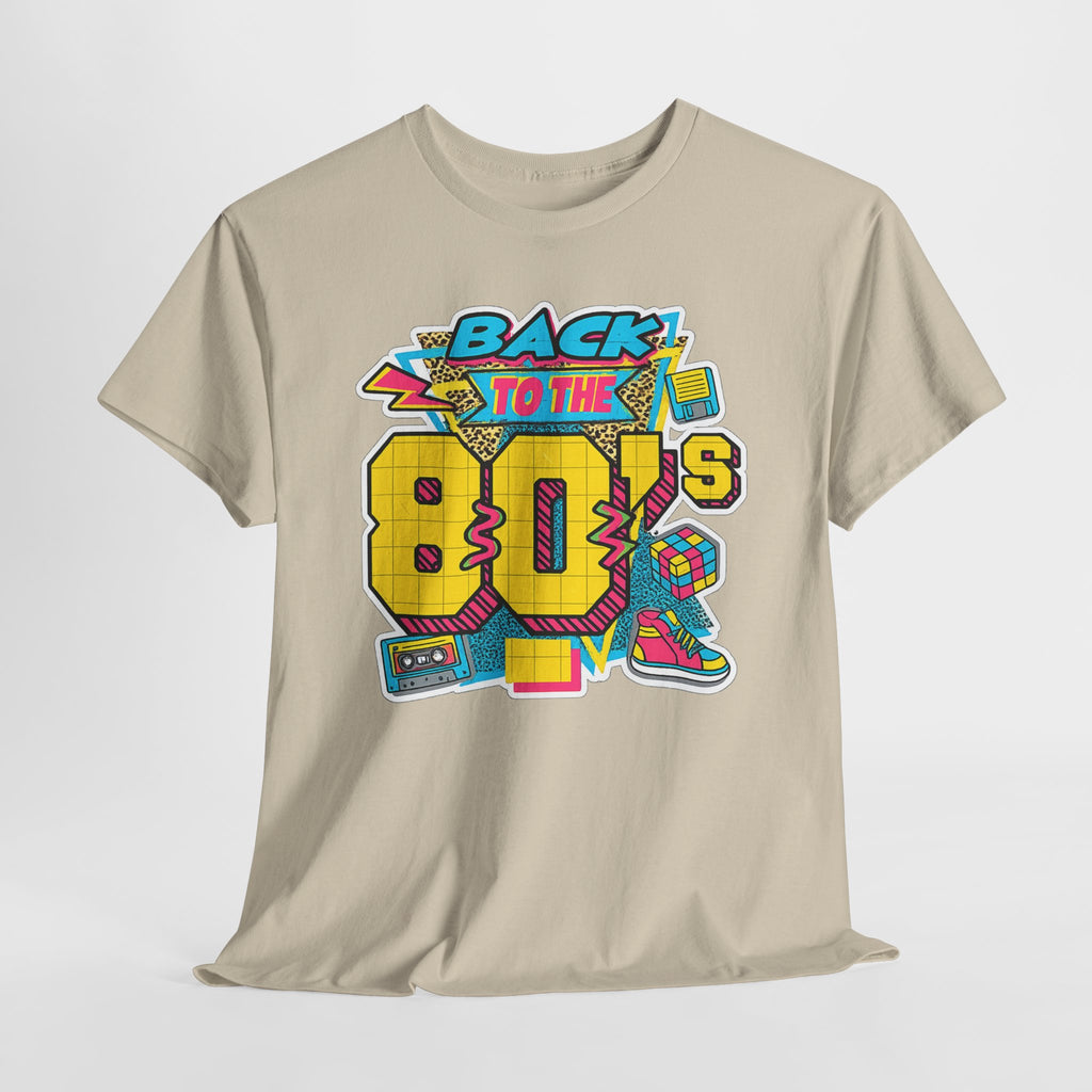 Back to the 80s Retro Graphic Tee — Vintage 80s Neon Design