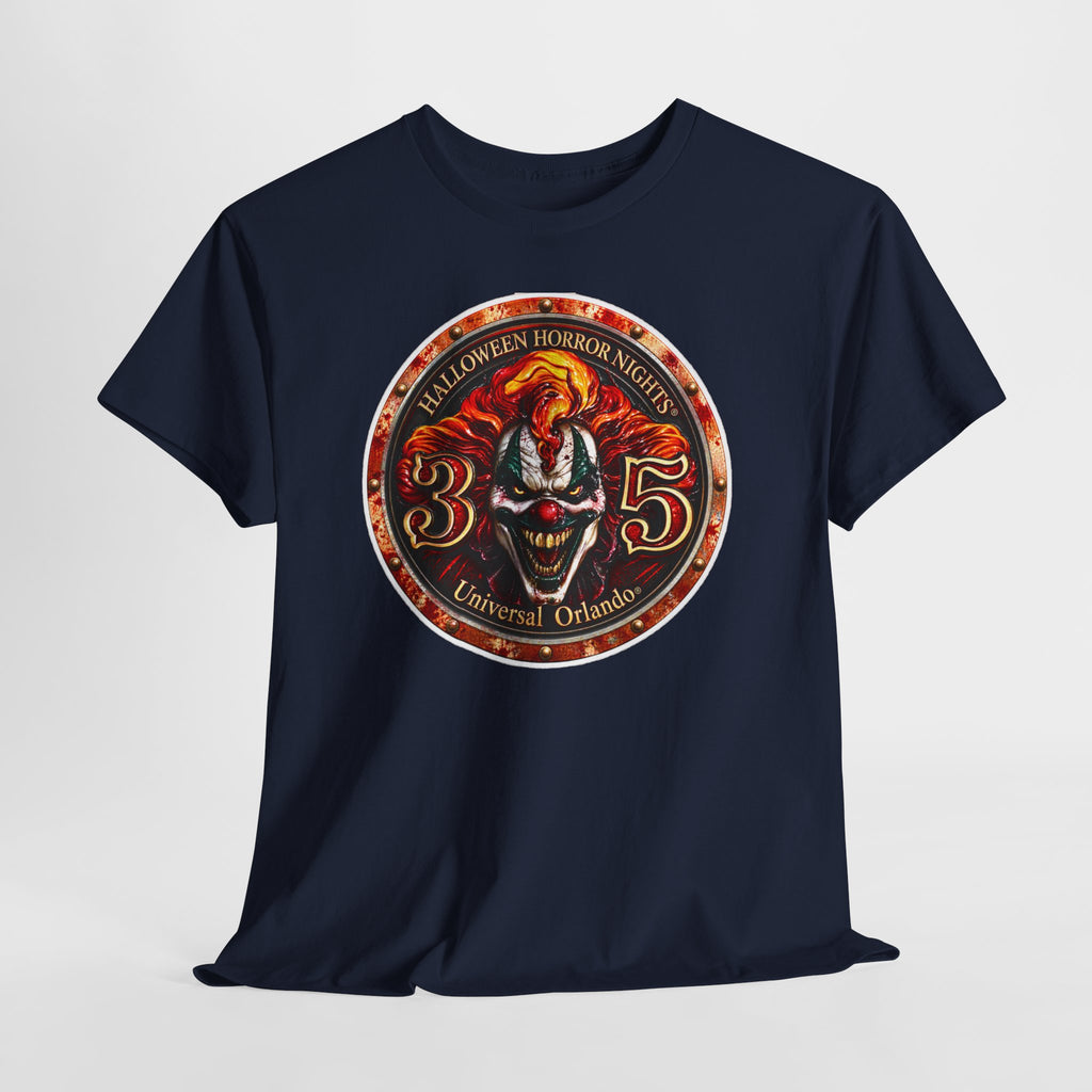 Halloween Horror Nights 35 Clown Inspired Cotton Tee — Universal Orlando Horror T‑Shirt