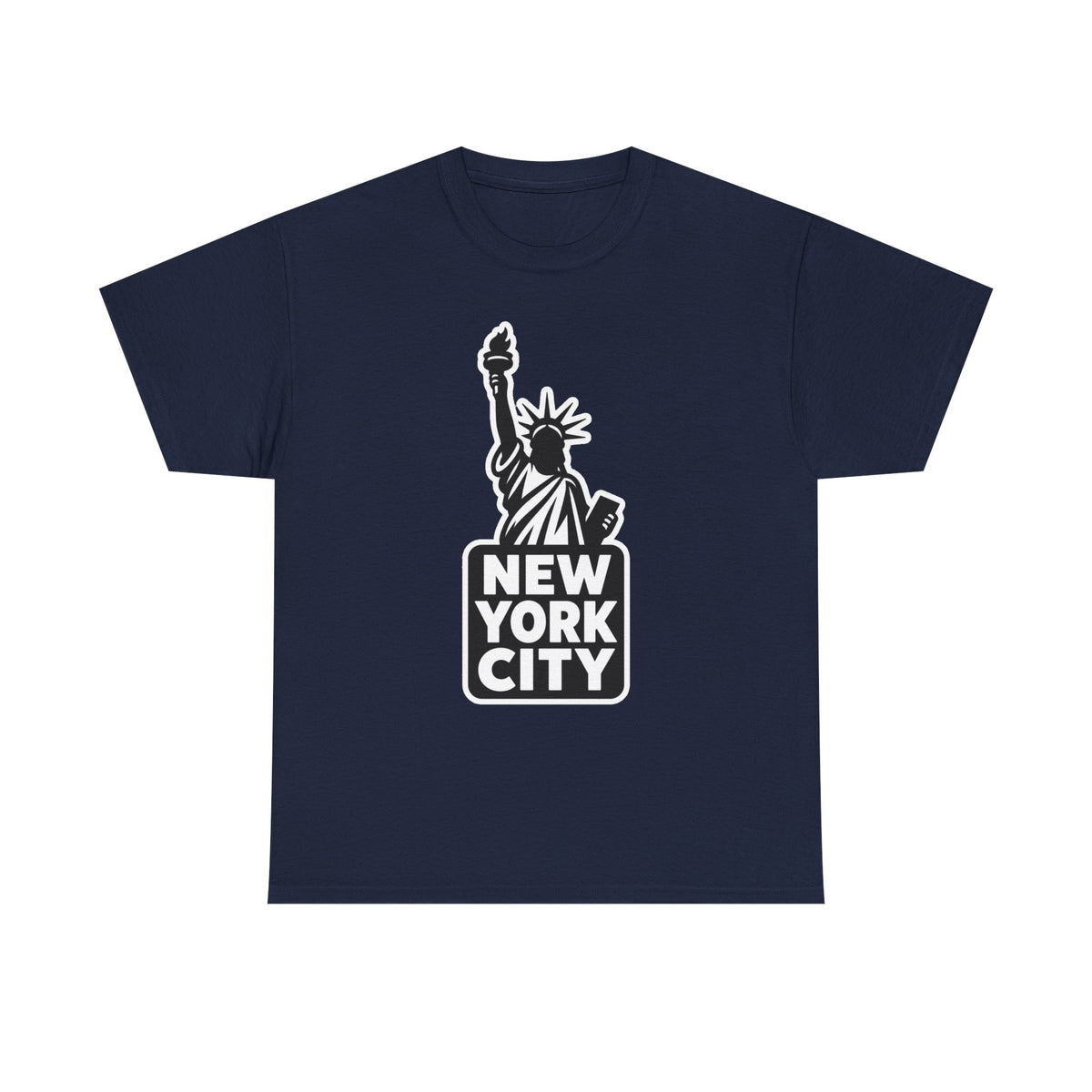 New York City Statue of Liberty Graphic Cotton T-Shirt / Tee