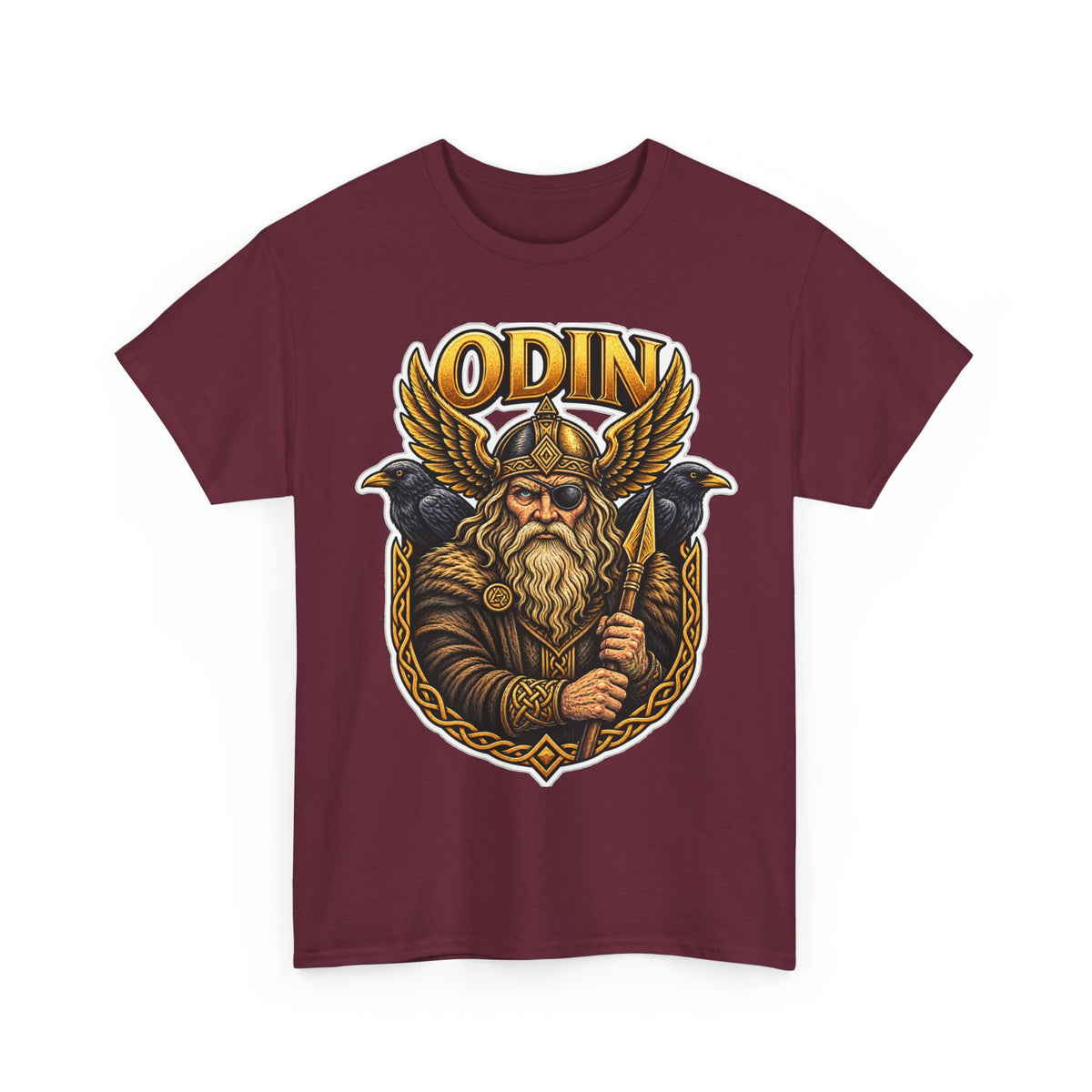 Odin Viking Cotton T-Shirt — Norse God Graphic Tee