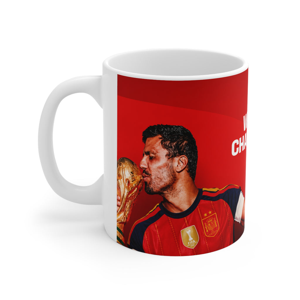 Spain Double World Champions Soccer Mug — Spain Football 11oz/15oz Ceramic Coffee Cup