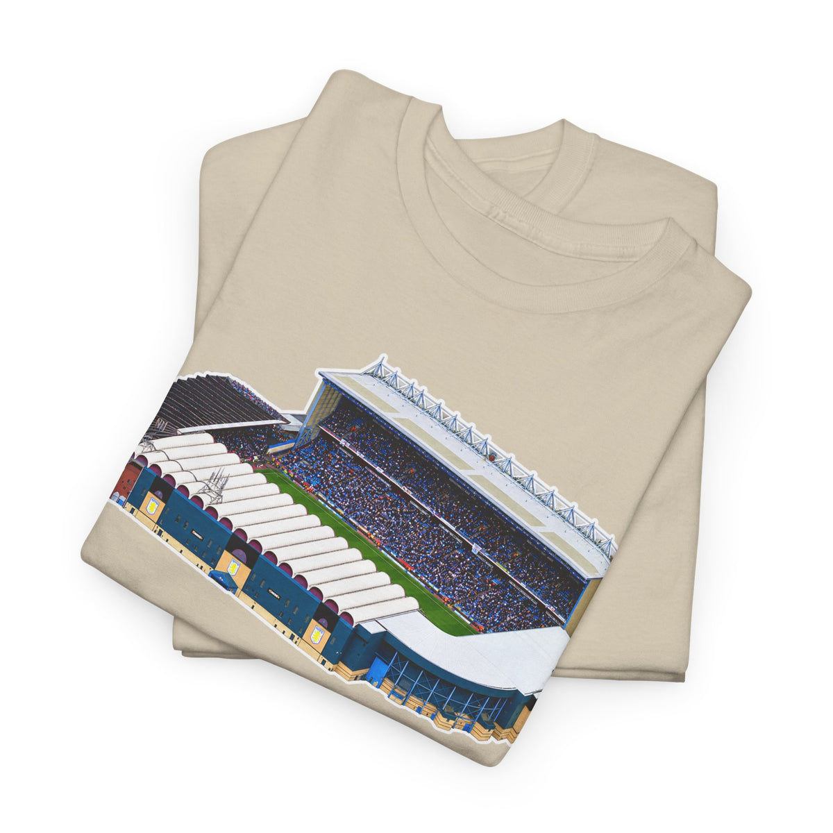 Manchester City Maine Road Stadium Illustration T‑Shirt — Vintage Football Arena Graphic Tee