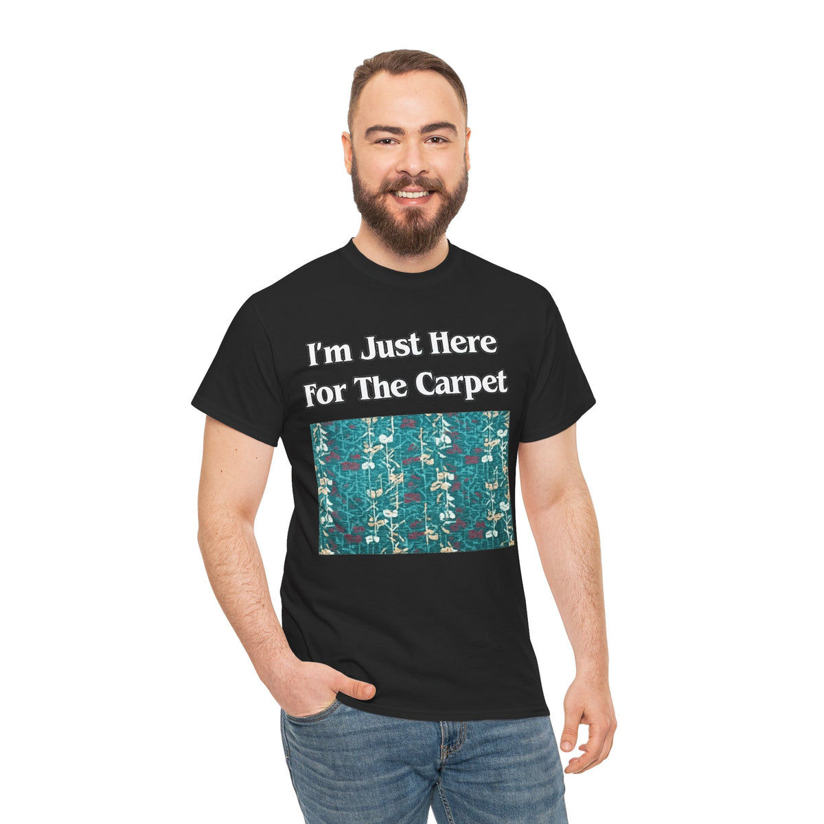 Orlando Airport Carpet Lover T-Shirt — "I'm Just Here For The Carpet" Graphic Tee