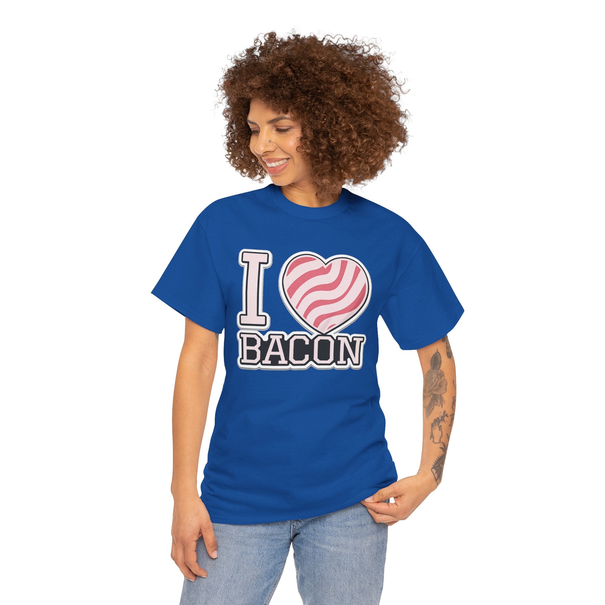 I Heart Bacon T-Shirt — Funny Novelty Bacon Lover Tee