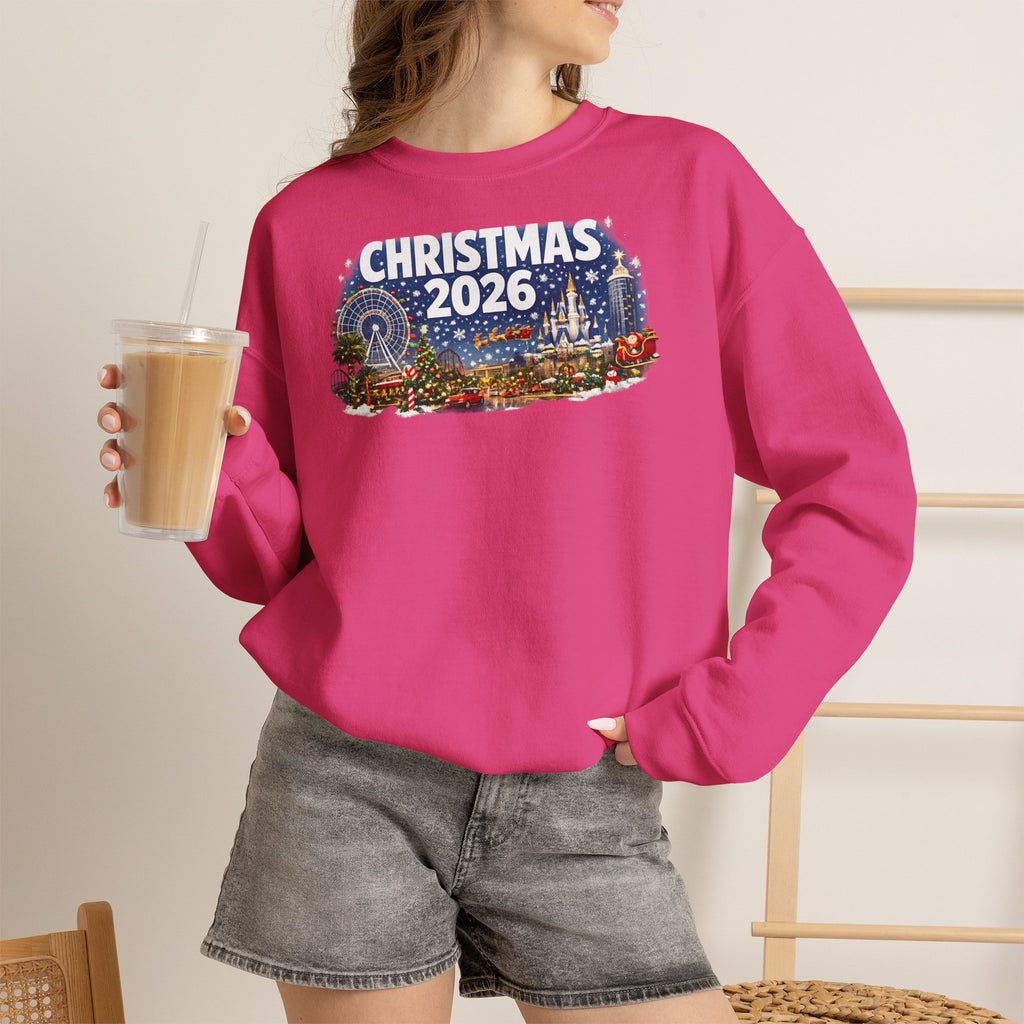 Christmas 2026 Holiday Sweatshirt – Festive Winter Cityscape Crewneck
