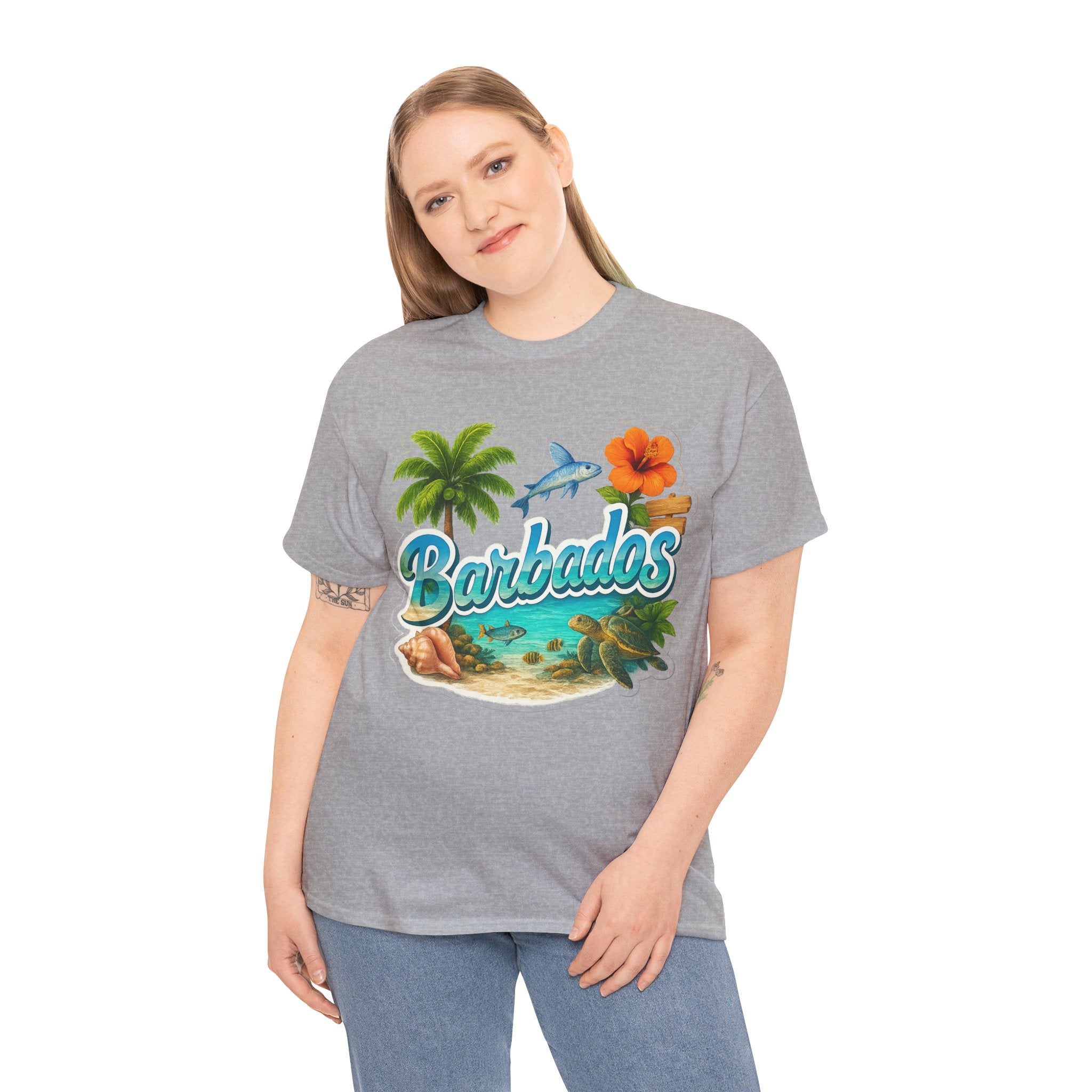 Barbados Beach Graphic Tee — Tropical Island Vacation T‑Shirt