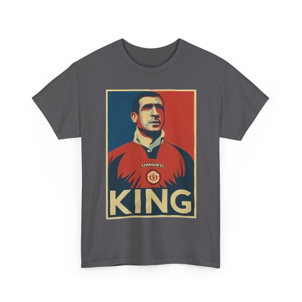 Eric Cantona King Manchester United Graphic Tee — Retro Sports Poster Football Shirt