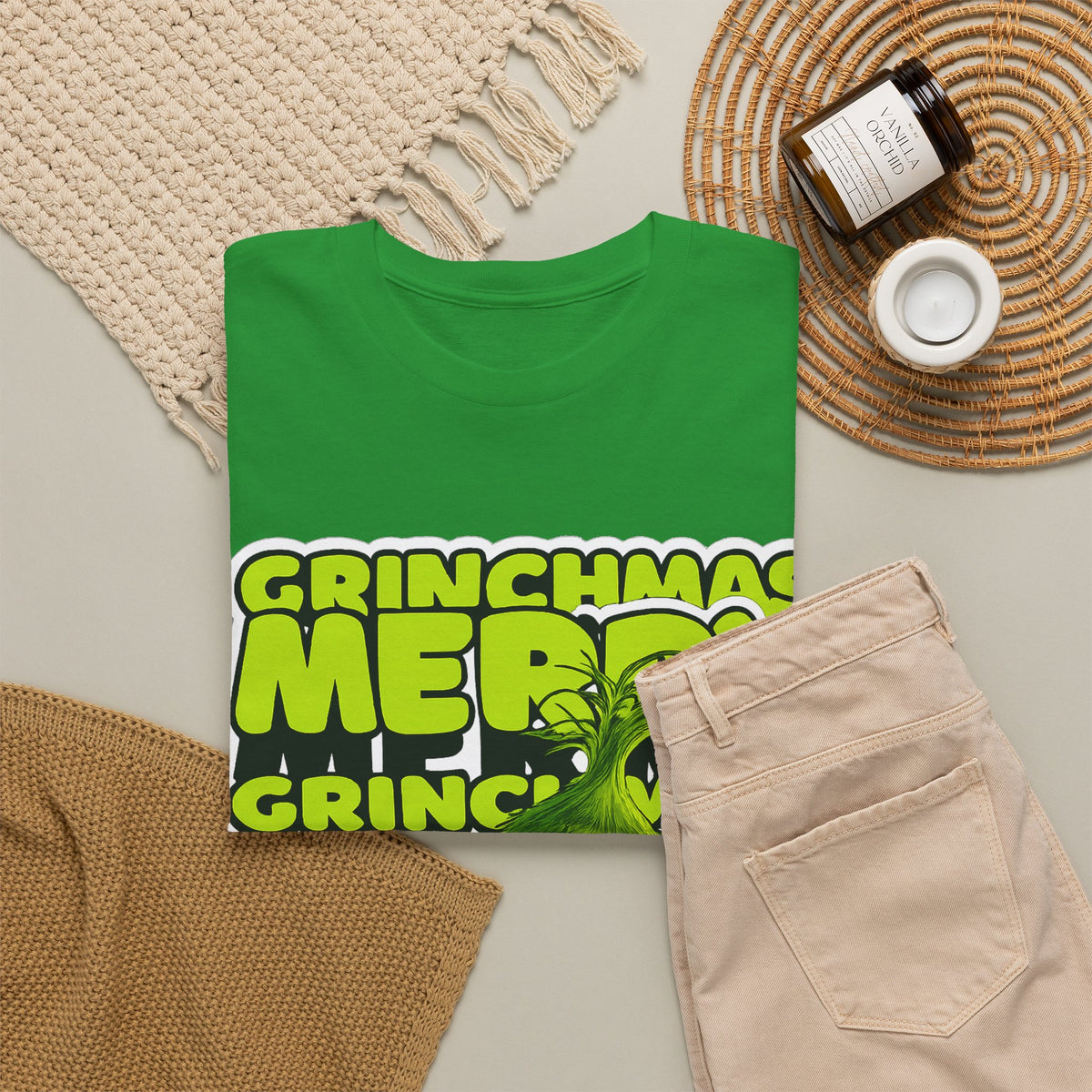 Grinchmas Merry Grinch Christmas Cotton T-Shirt / Tee