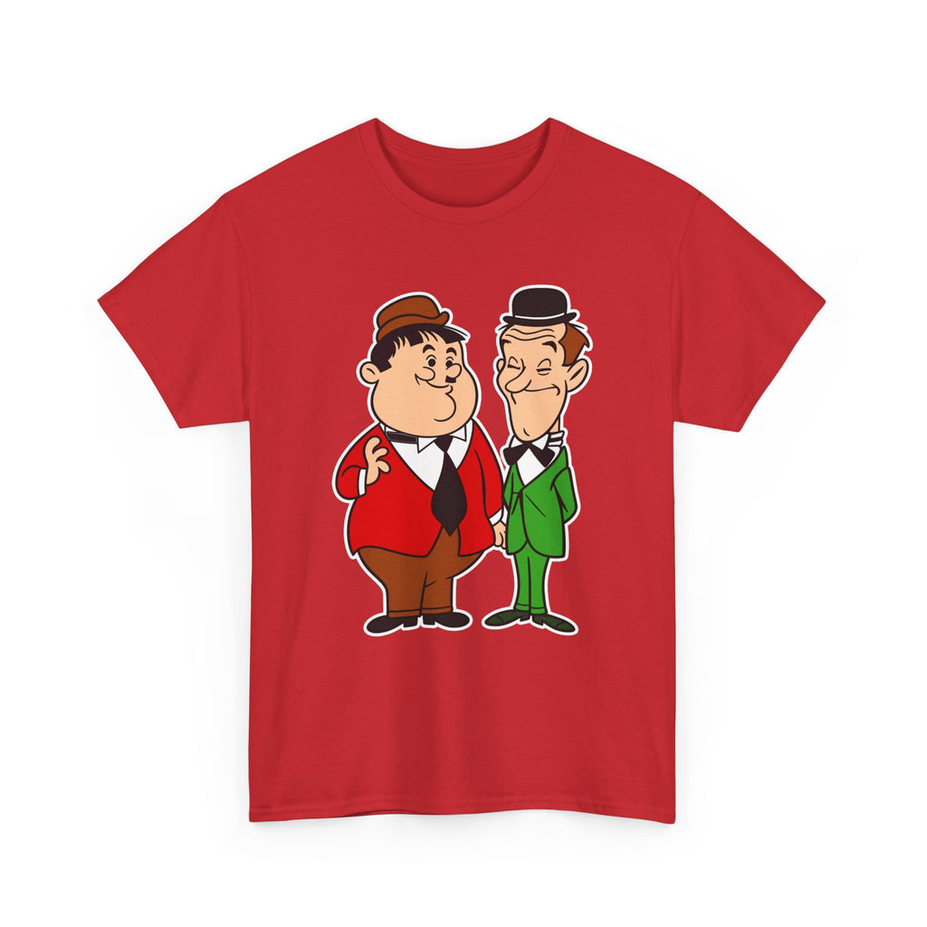 Comedy Duo Vintage Cartoon Cotton T-Shirt