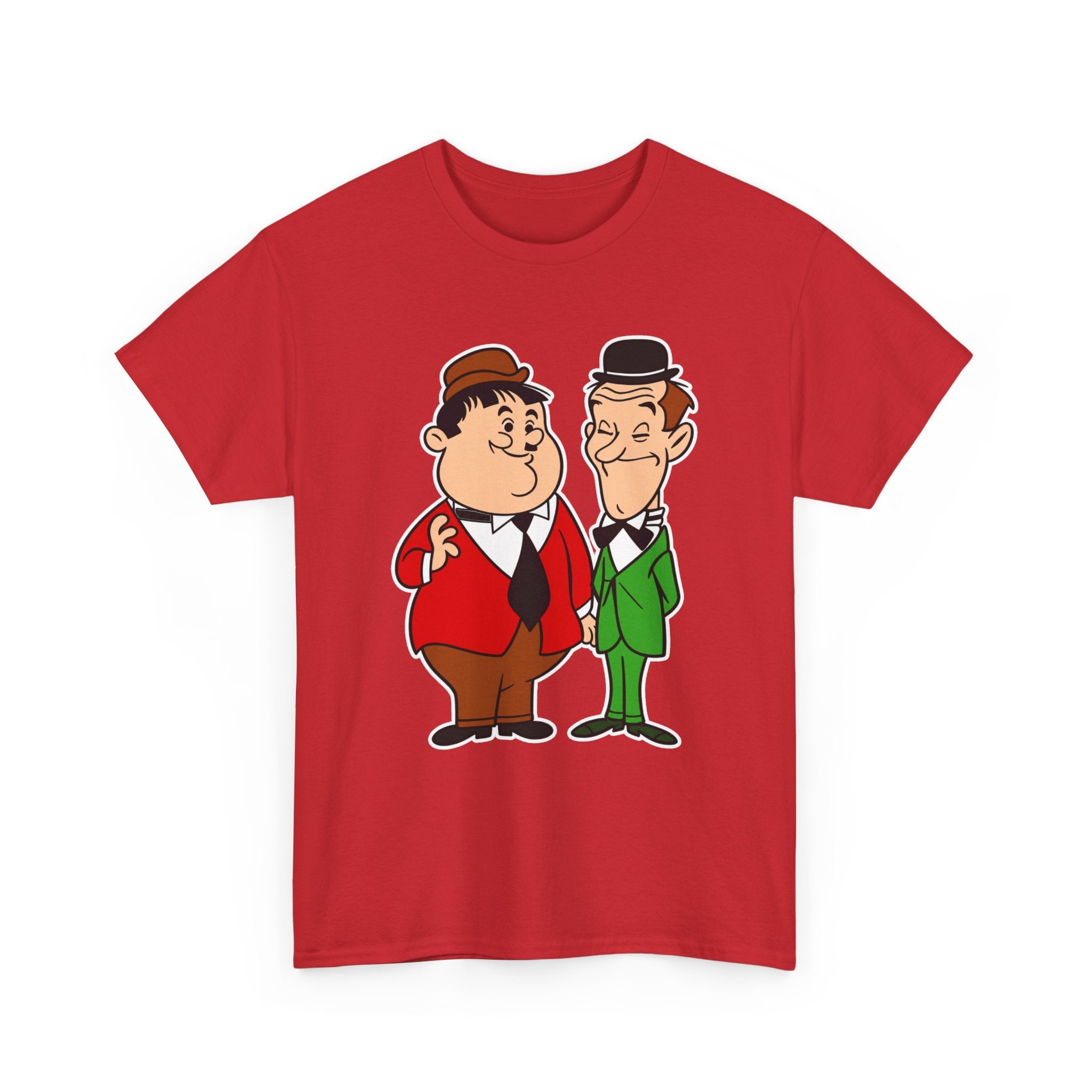 Comedy Duo Vintage Cartoon Cotton T-Shirt
