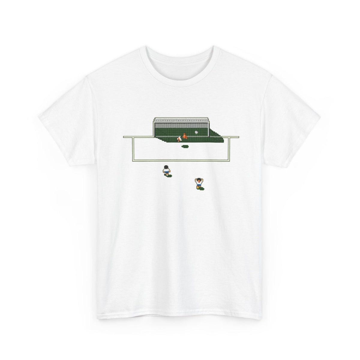 Sensible Soccer Inspired Cotton T‑Shirt — Retro Mini Game Design