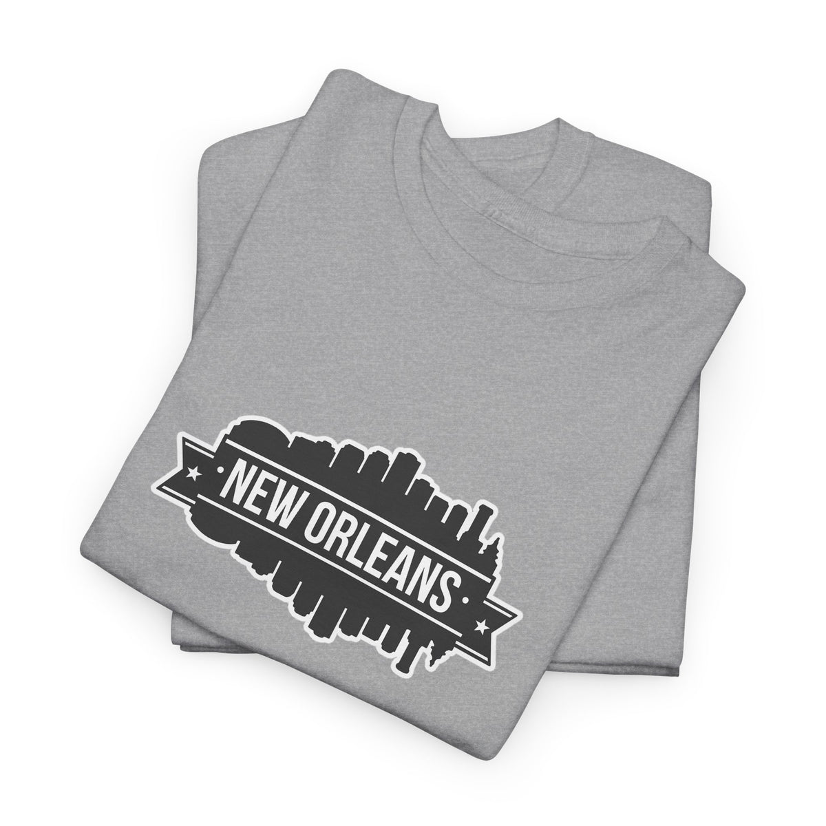 New Orleans Skyline T-Shirt – Retro Badge Cityscape Tee