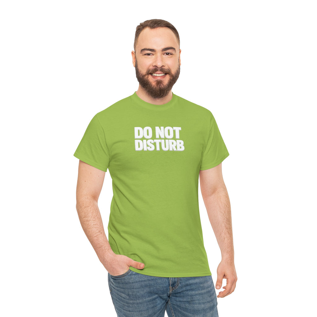 Do Not Disturb Tee — Black Graphic Statement T-Shirt