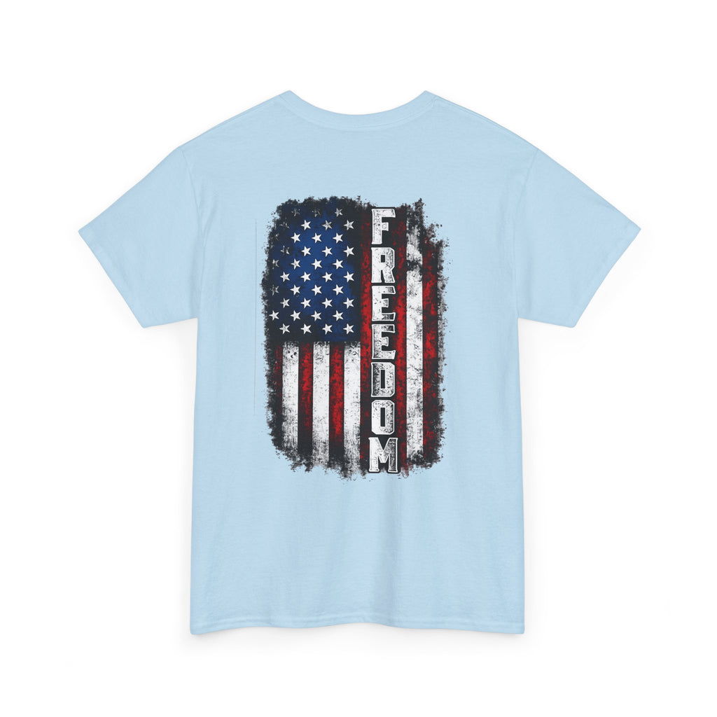 Freedom American Flag T-Shirt — Distressed USA Patriotic Tee