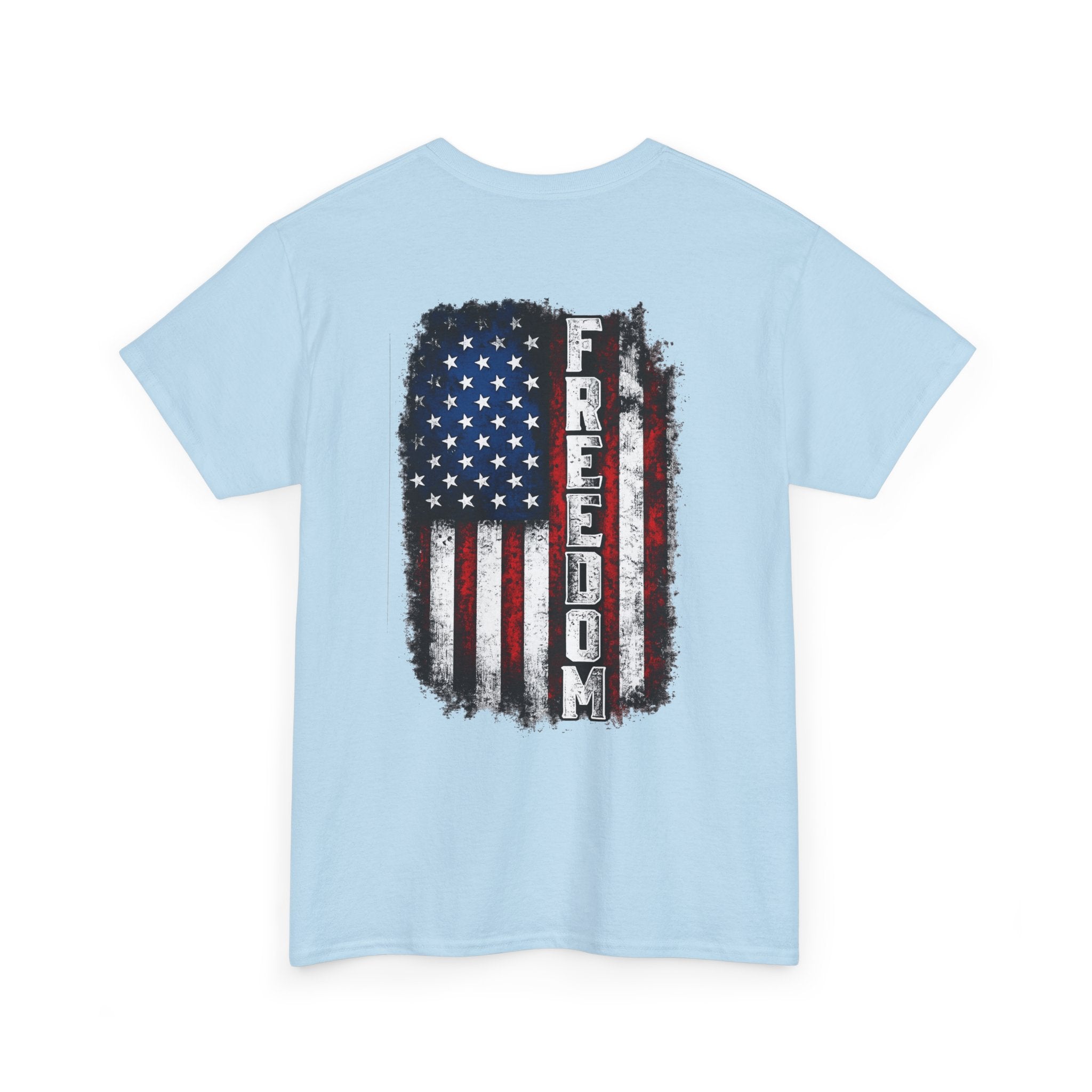 Freedom American Flag T-Shirt — Distressed USA Patriotic Tee