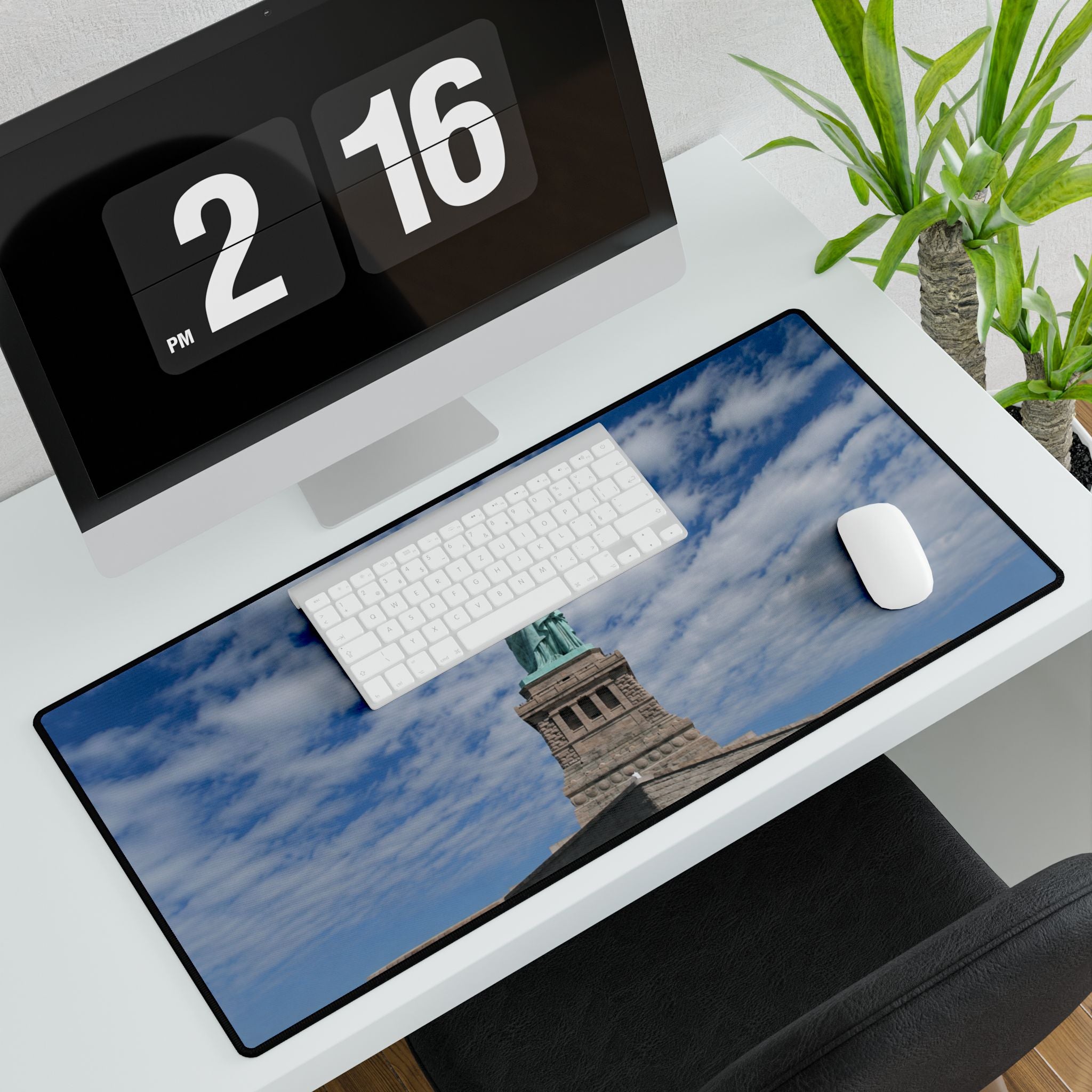 Liberty View Desk Mat — Statue of Liberty Mousepad/Workspace Mat