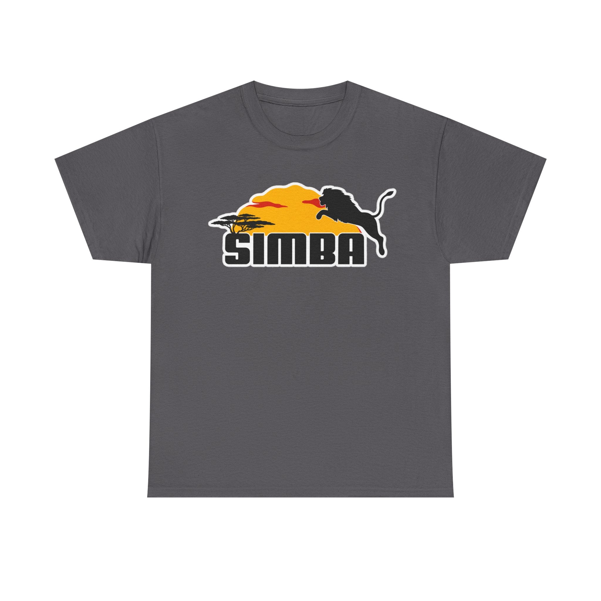 Simba Sunset Graphic Tee — Lion Silhouette Safari T-Shirt