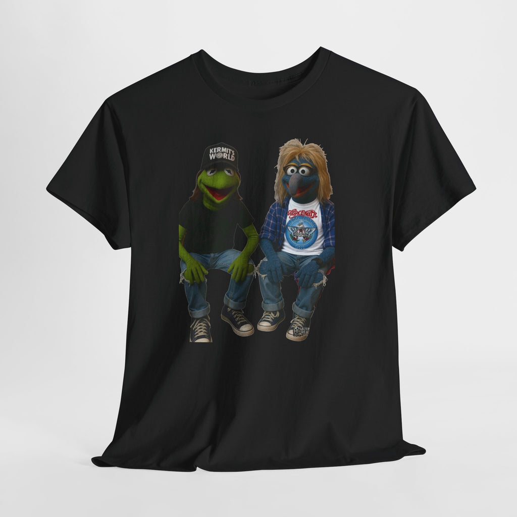 Kermit & Gonzo Waynes World Inspired Character Graphic T-Shirt
