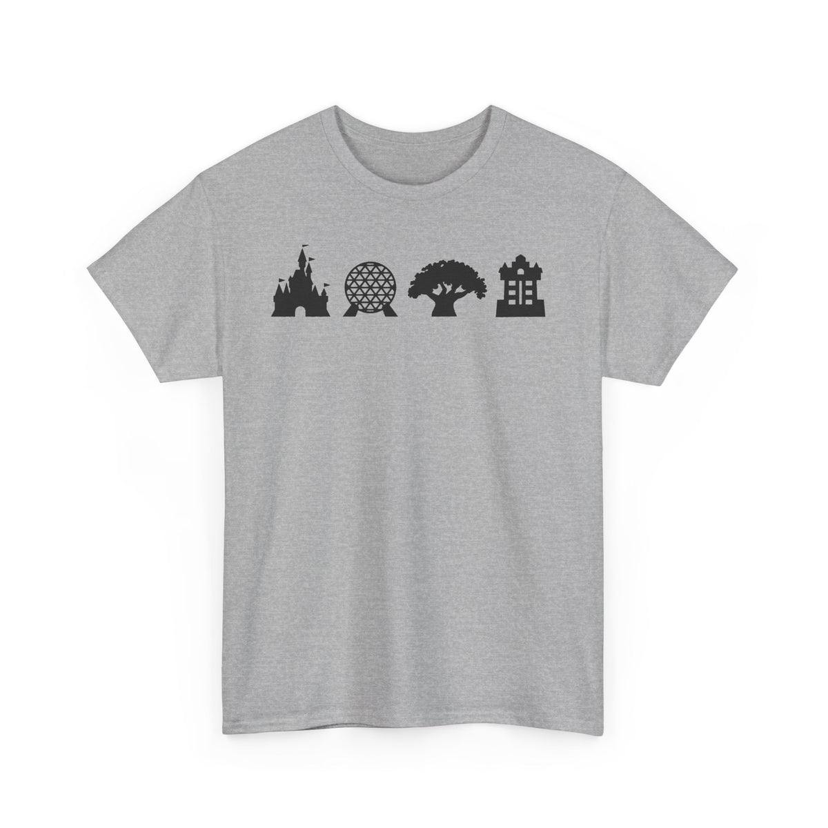 WDW theme parks Silhouettes Unisex Heavy Cotton Tee