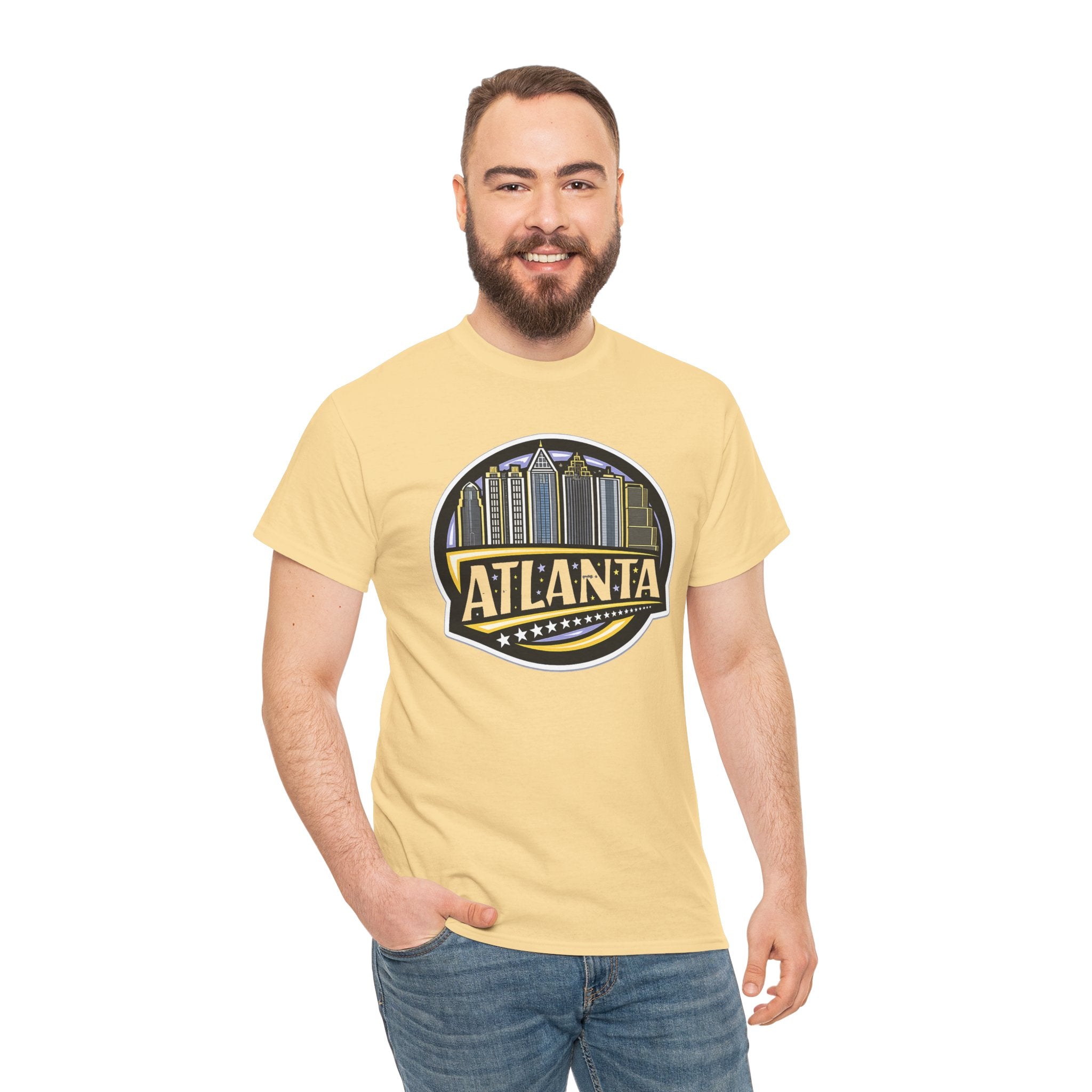 Atlanta Skyline Tee — Vintage City Badge Graphic T-Shirt