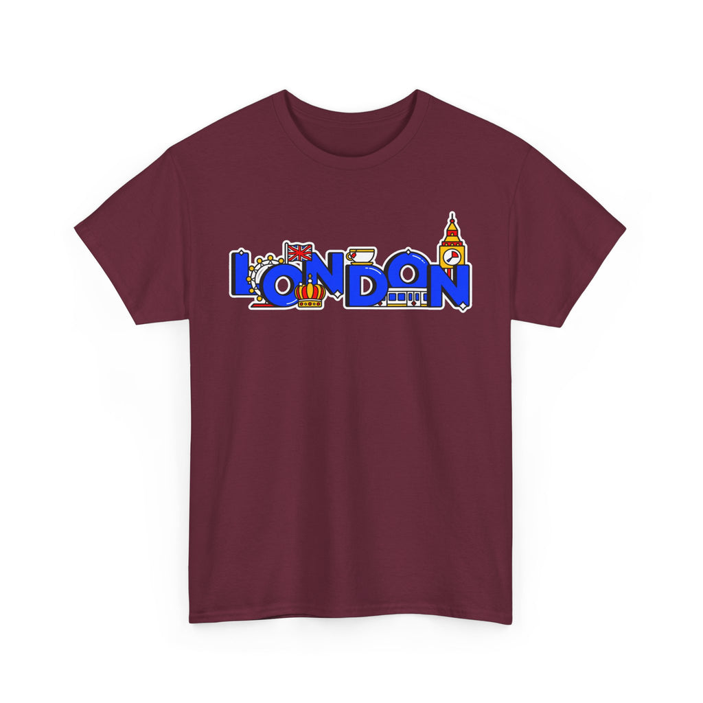London Cityscape Tee — Illustrated London Landmarks Shirt