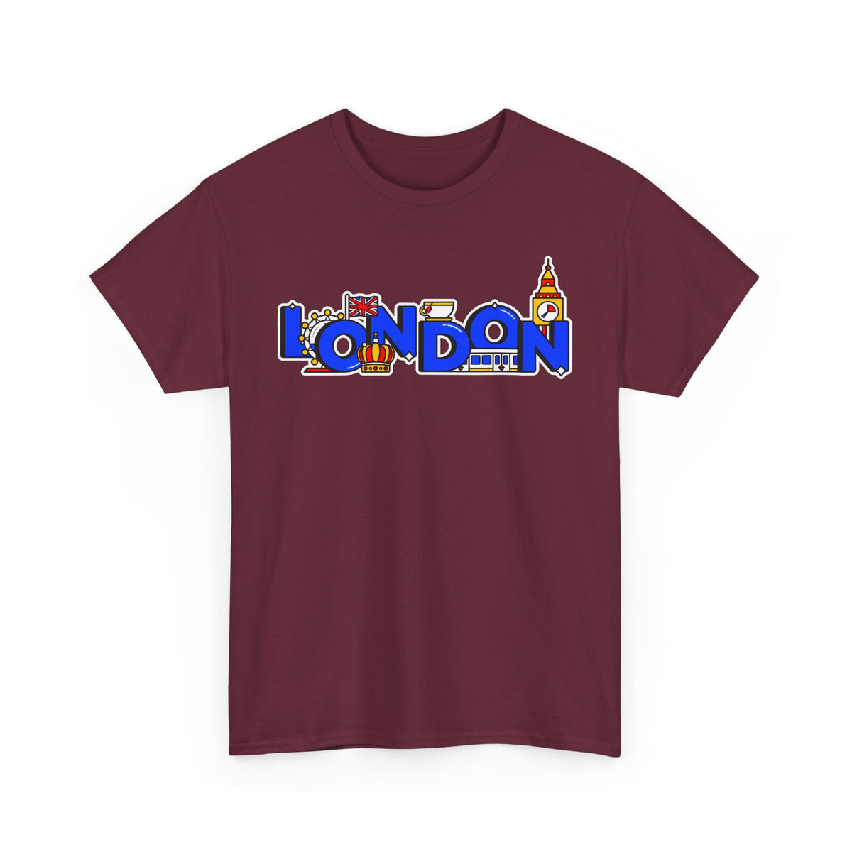 London Cityscape Tee — Illustrated London Landmarks Shirt