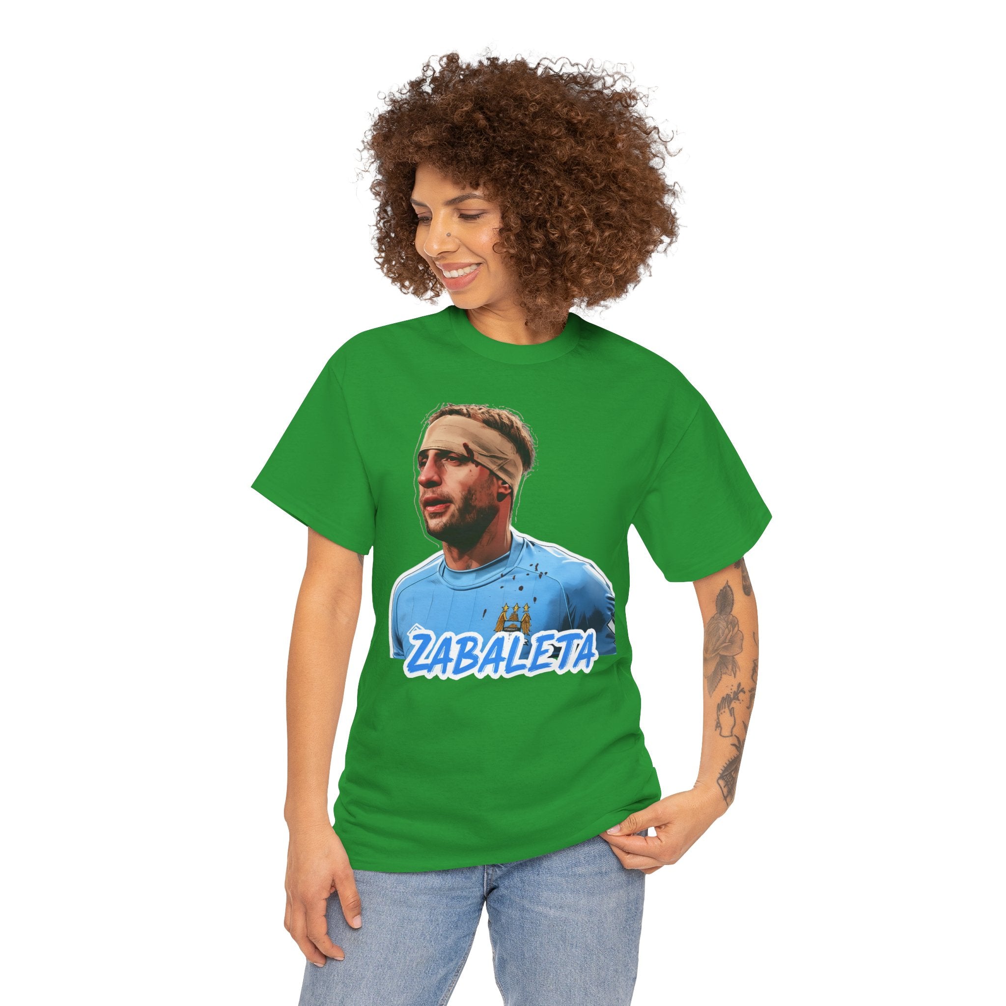 Zabaleta Manchester City Fan Tee — Retro Player Portrait Soccer T‑Shirt