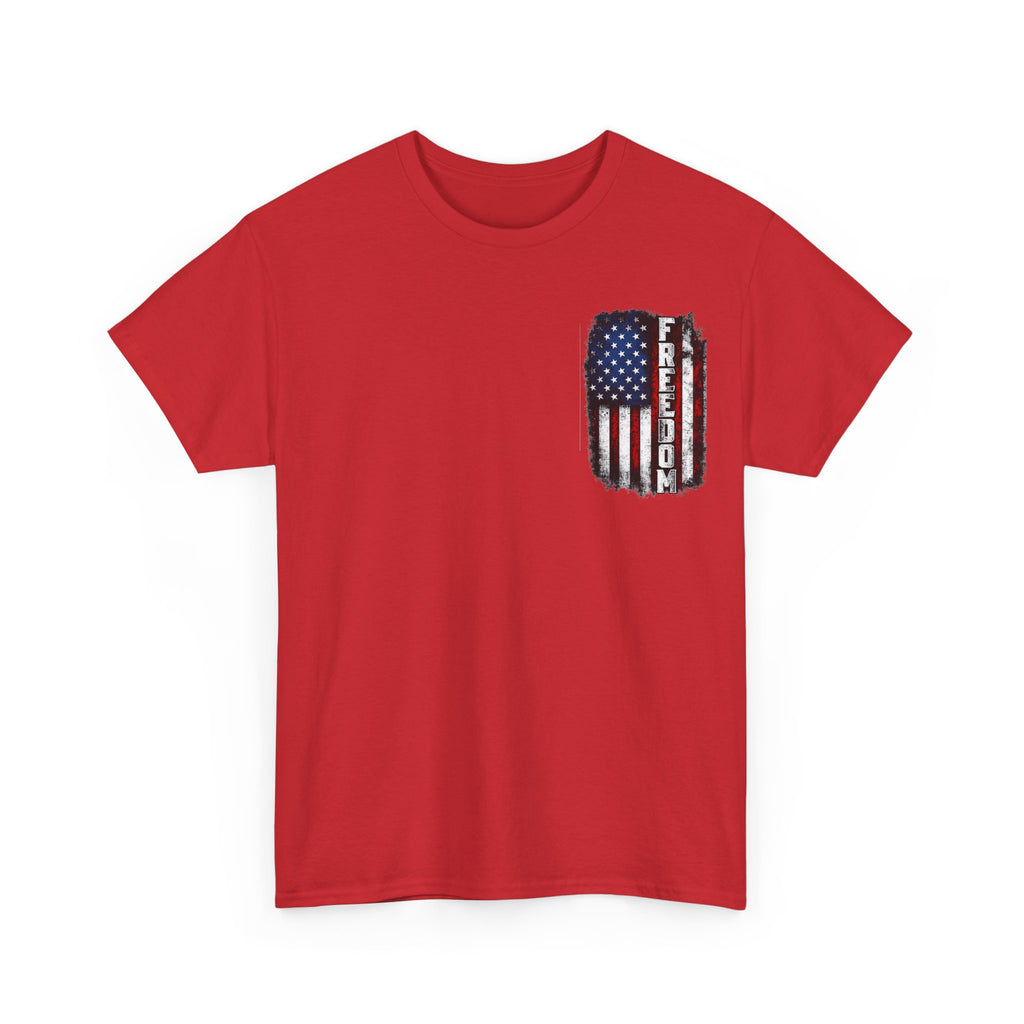 Freedom American Flag T-Shirt — Distressed USA Patriotic Tee