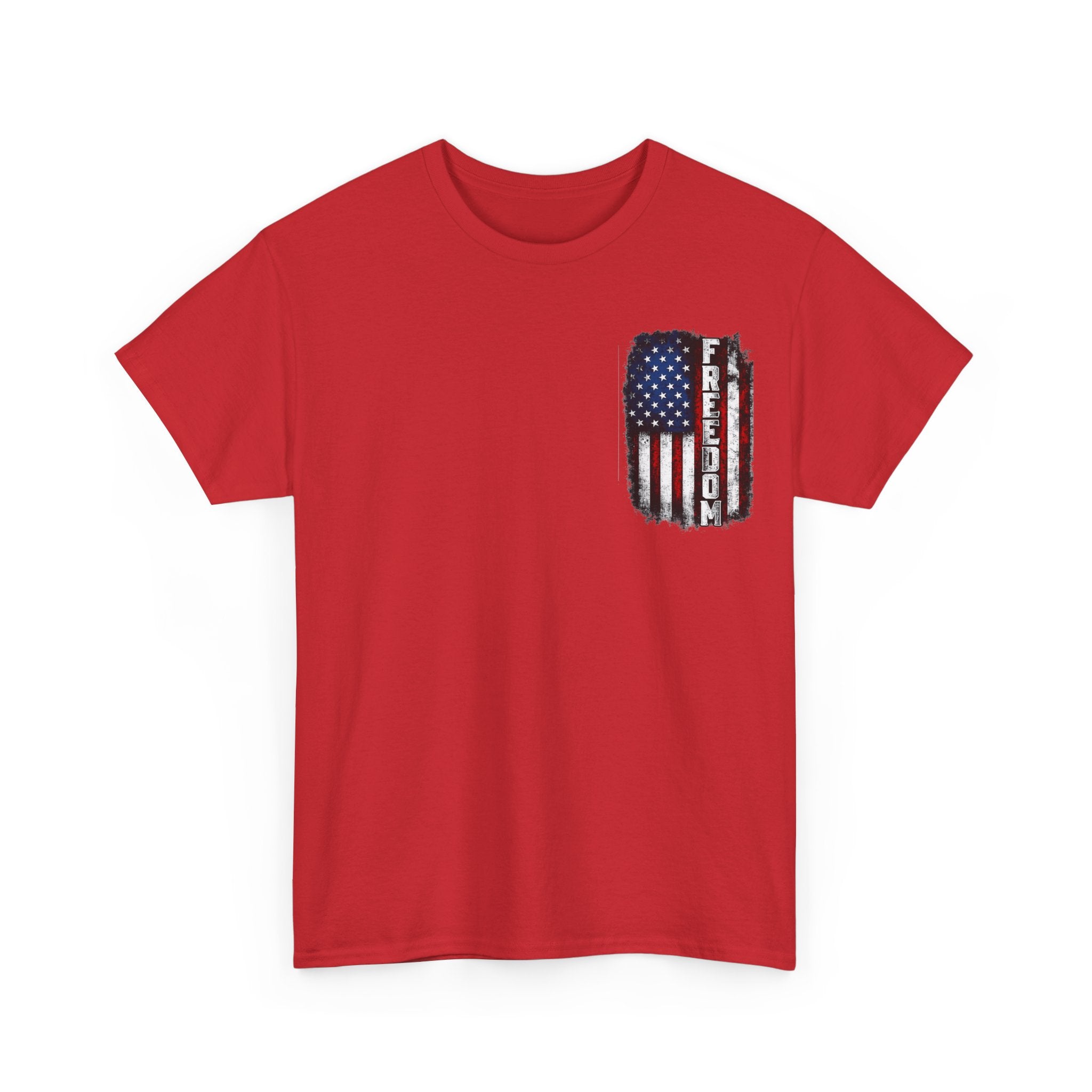 Freedom American Flag T-Shirt — Distressed USA Patriotic Tee
