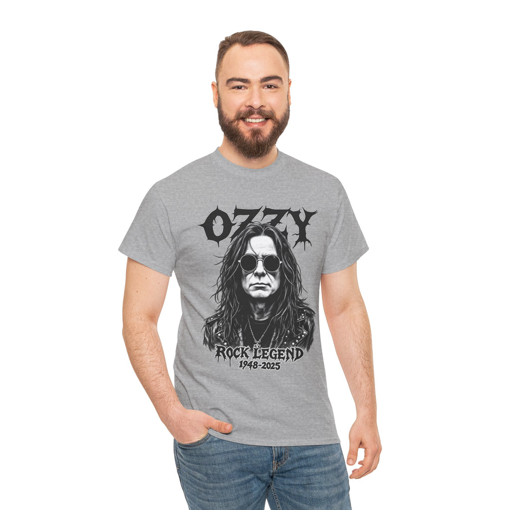 Rock Legend Graphic Tee — "Ozzy" Memorial 1948–2025