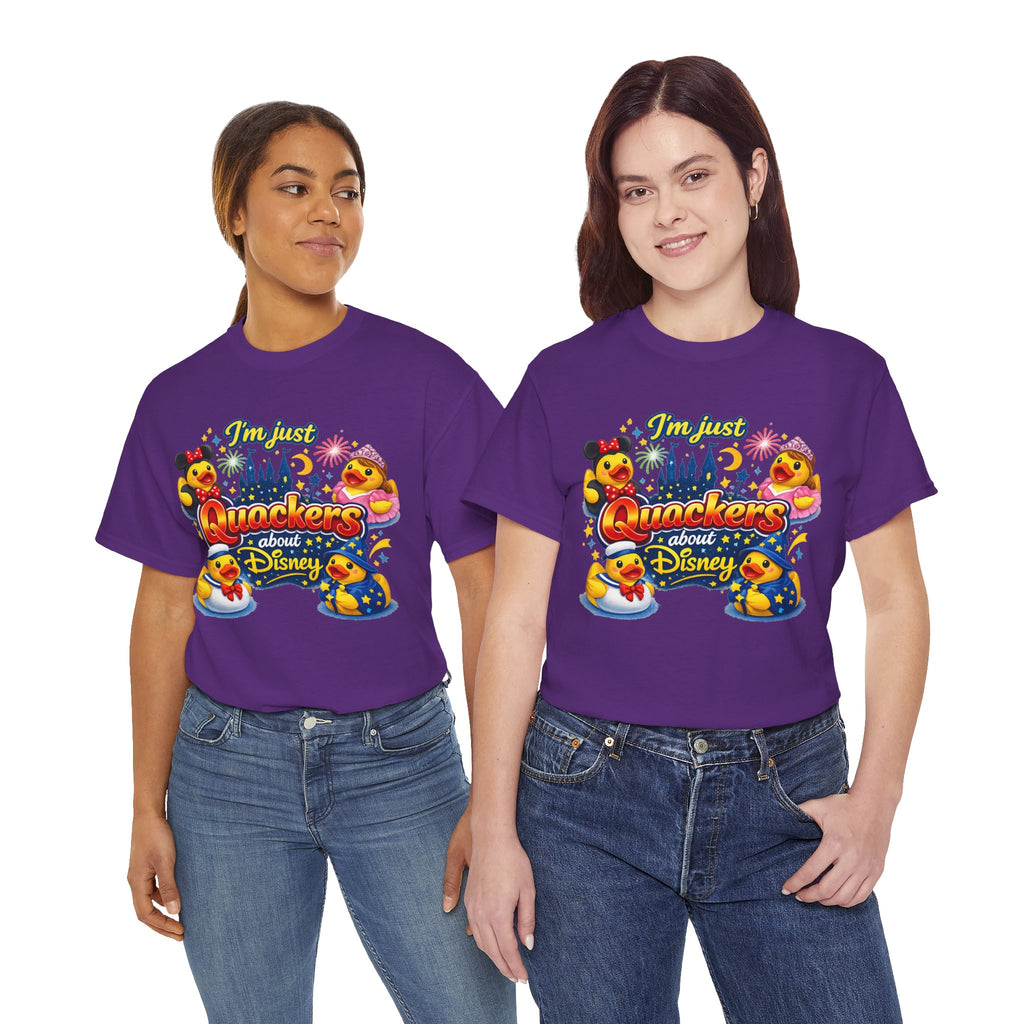Quackers About Disney Rubber Duck Tee — "I'm Just Quackers About Disney" Graphic T-Shirt