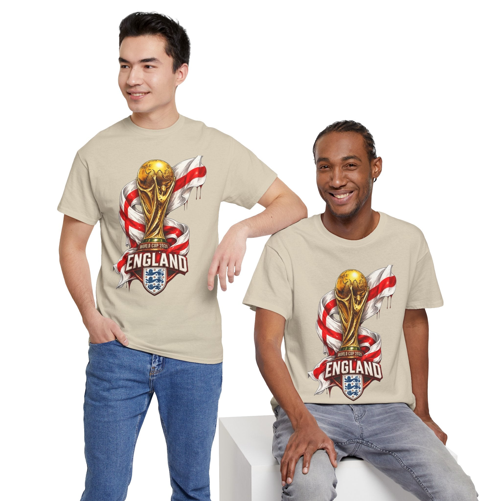 England World Cup Trophy T‑Shirt — St George's Cross Football Fan Tee