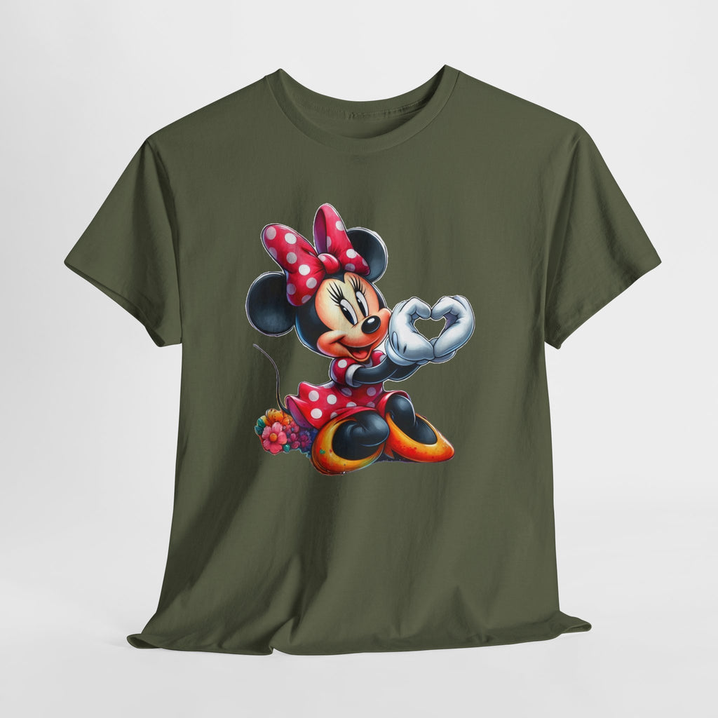 Minnie Mouse Character Heart Graphic Tee