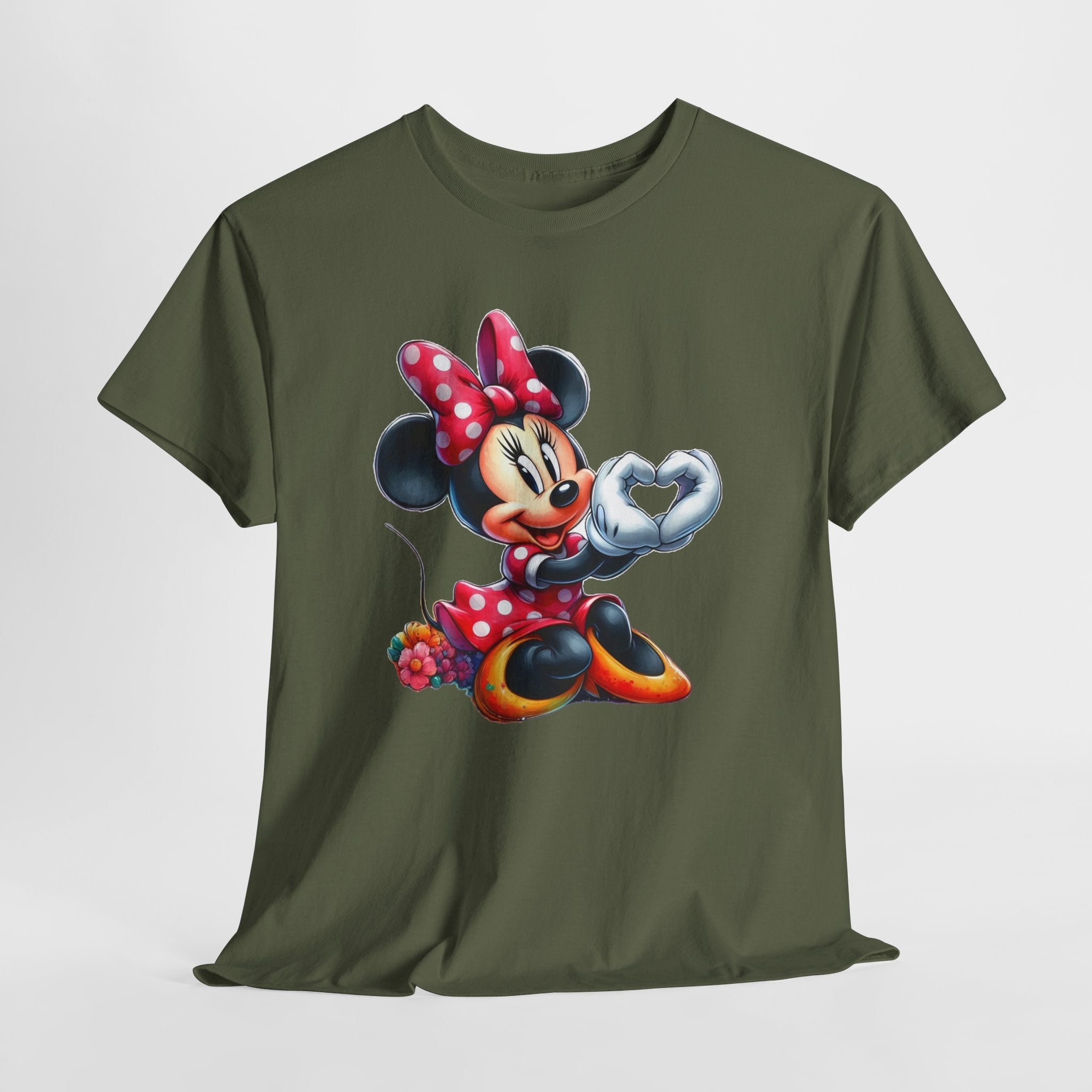 Minnie Mouse Character Heart Graphic Tee