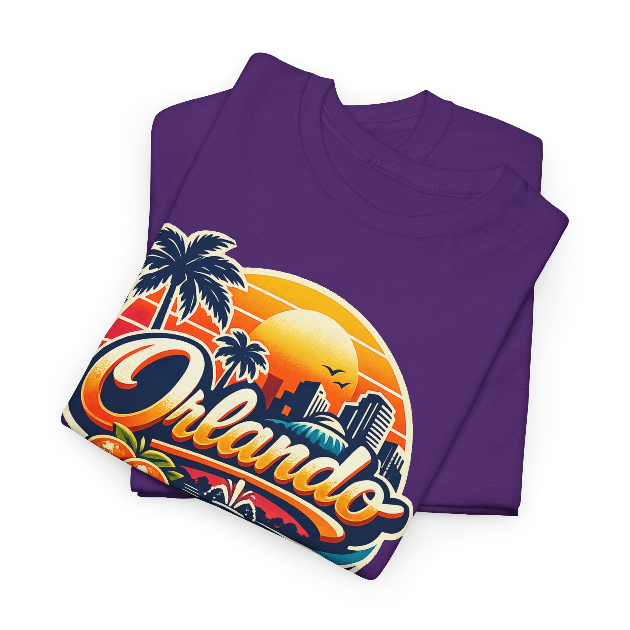Orlando Retro Sunset T-Shirt — Vintage Florida Vacation Tee