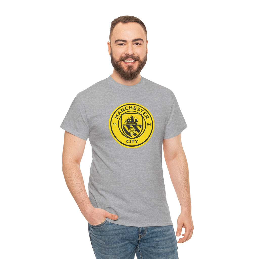 Manchester City Yellow Crest T-Shirt