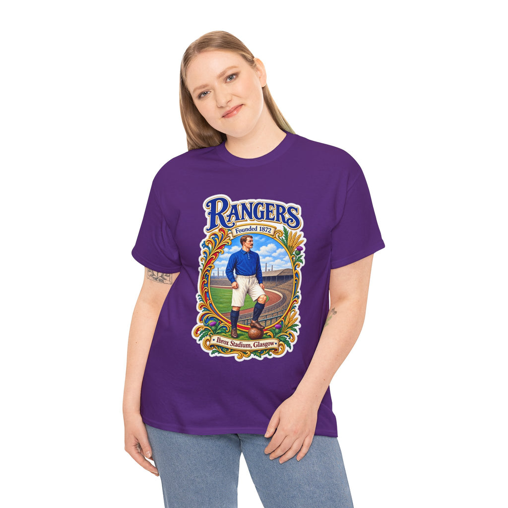 Rangers Retro Player Field Graphic Cotton T-Shirt