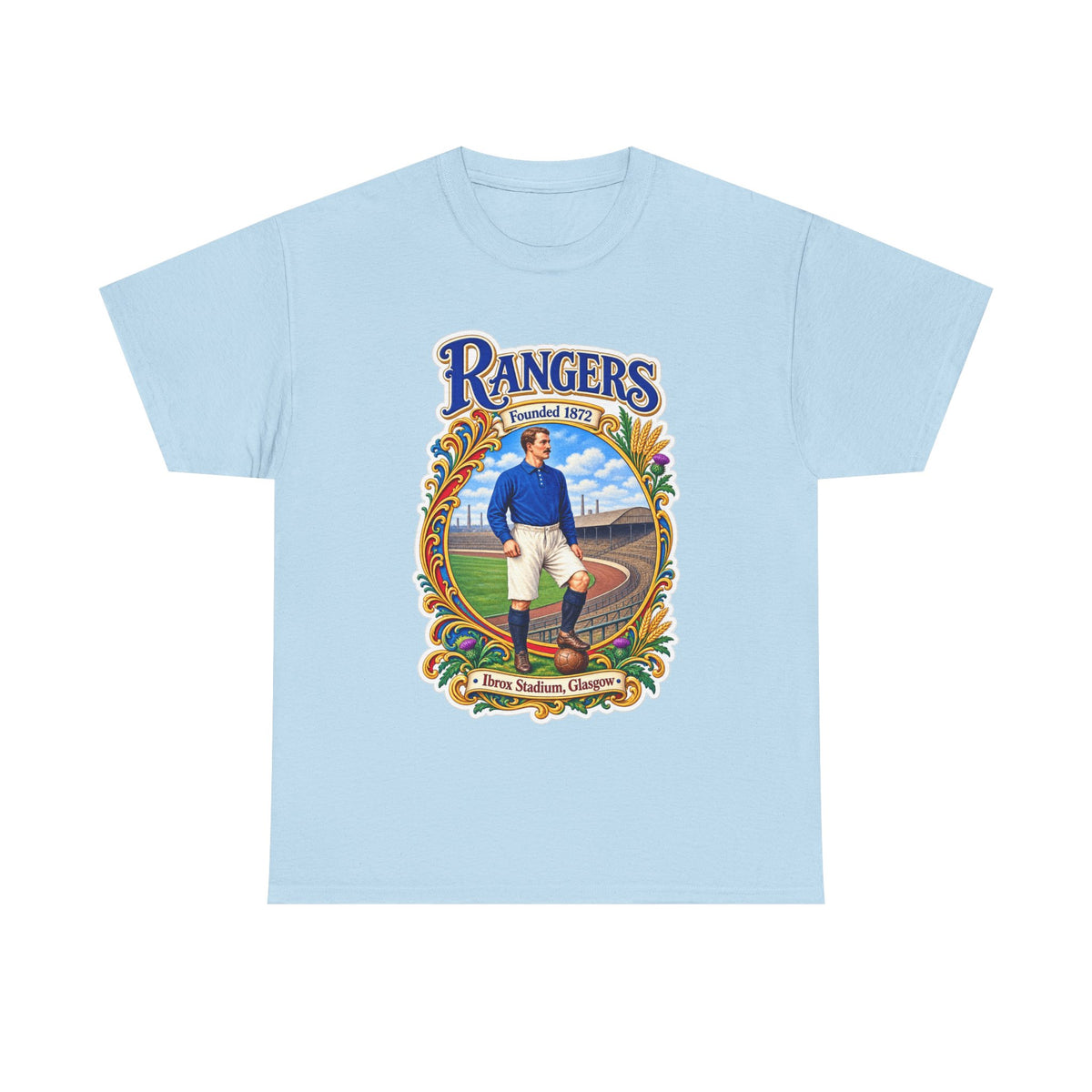 Rangers Retro Player Field Graphic Cotton T-Shirt