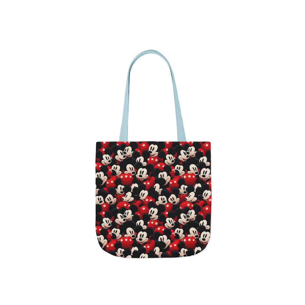 Mickey Mouse Canvas Tote — Retro Cartoon Character Allover Print